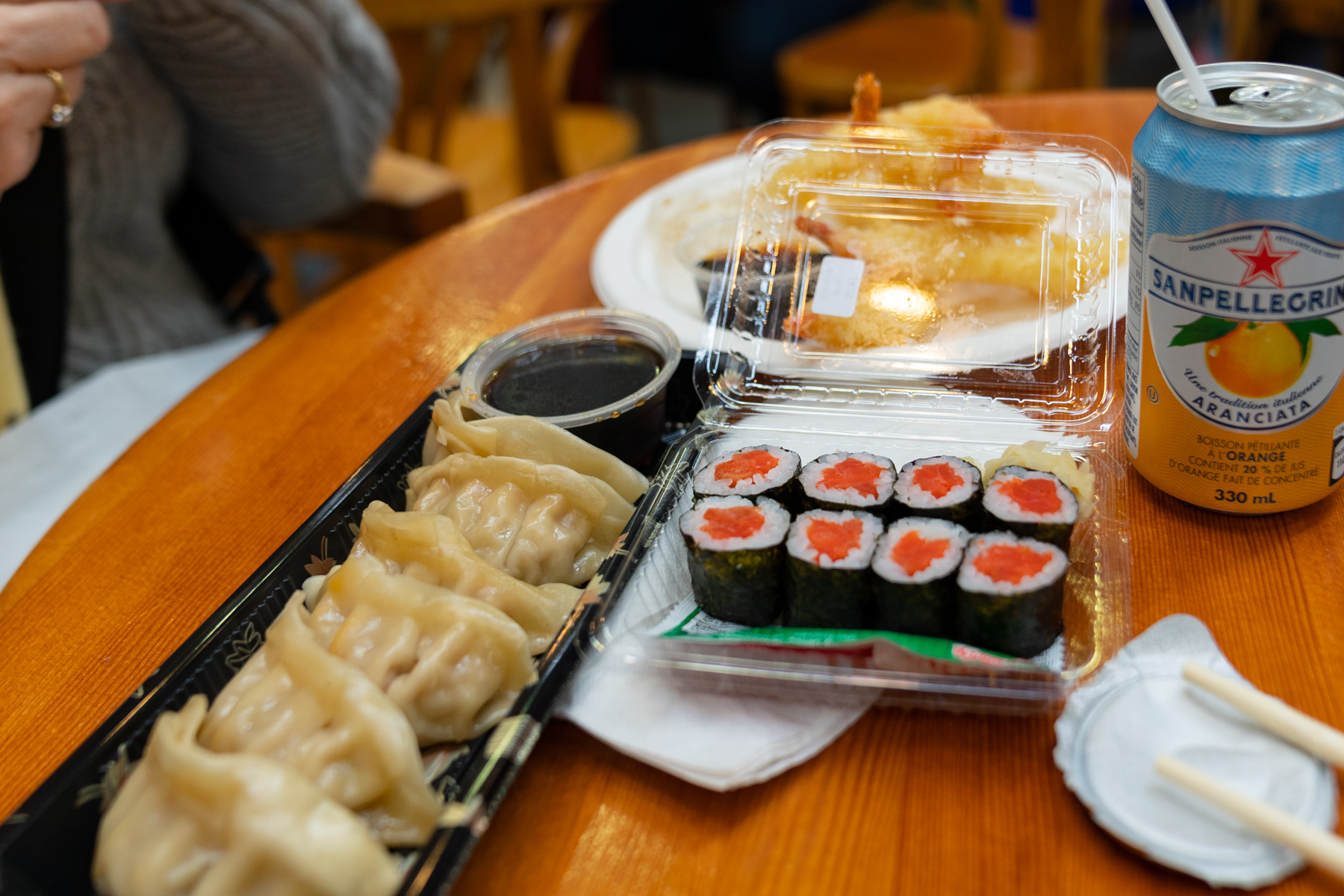 Lunch at the market at Granville Island.