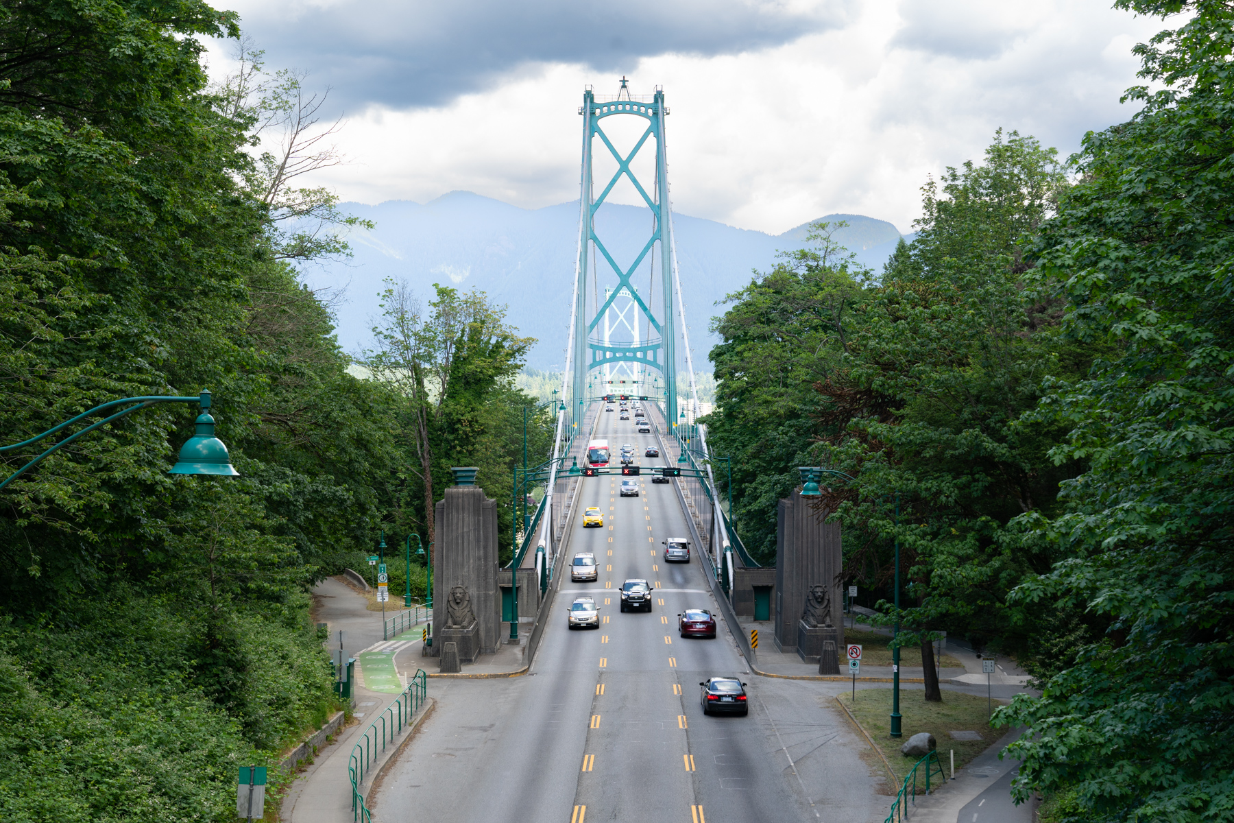 Lion's Gate Bridge.