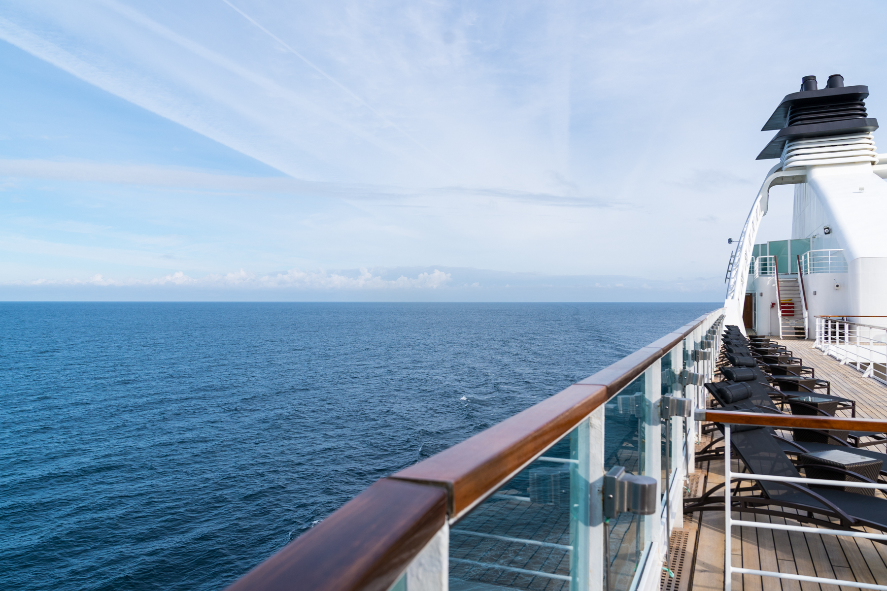 Our first day at sea