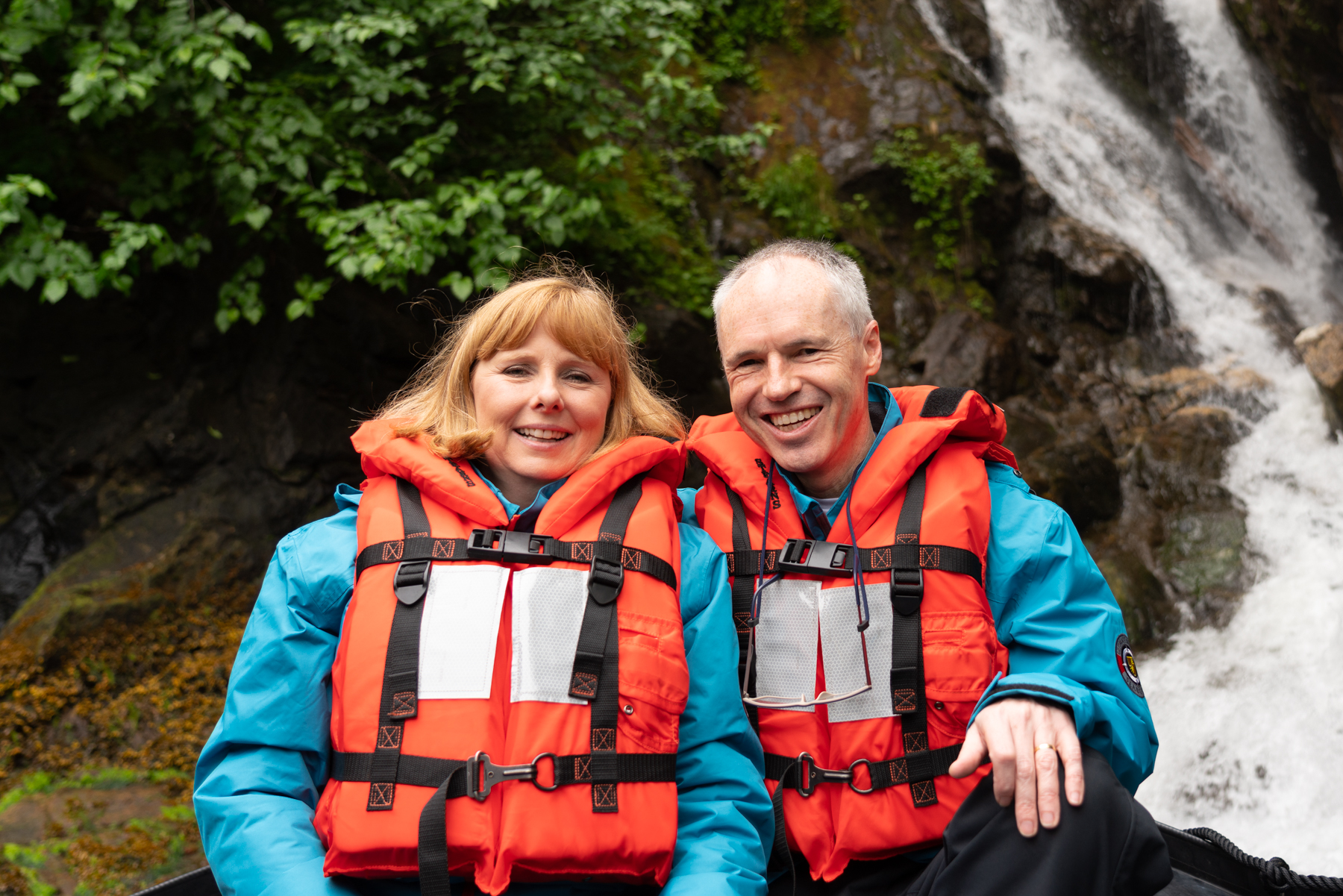 Andrea and Keith in Rudyerd Bay.