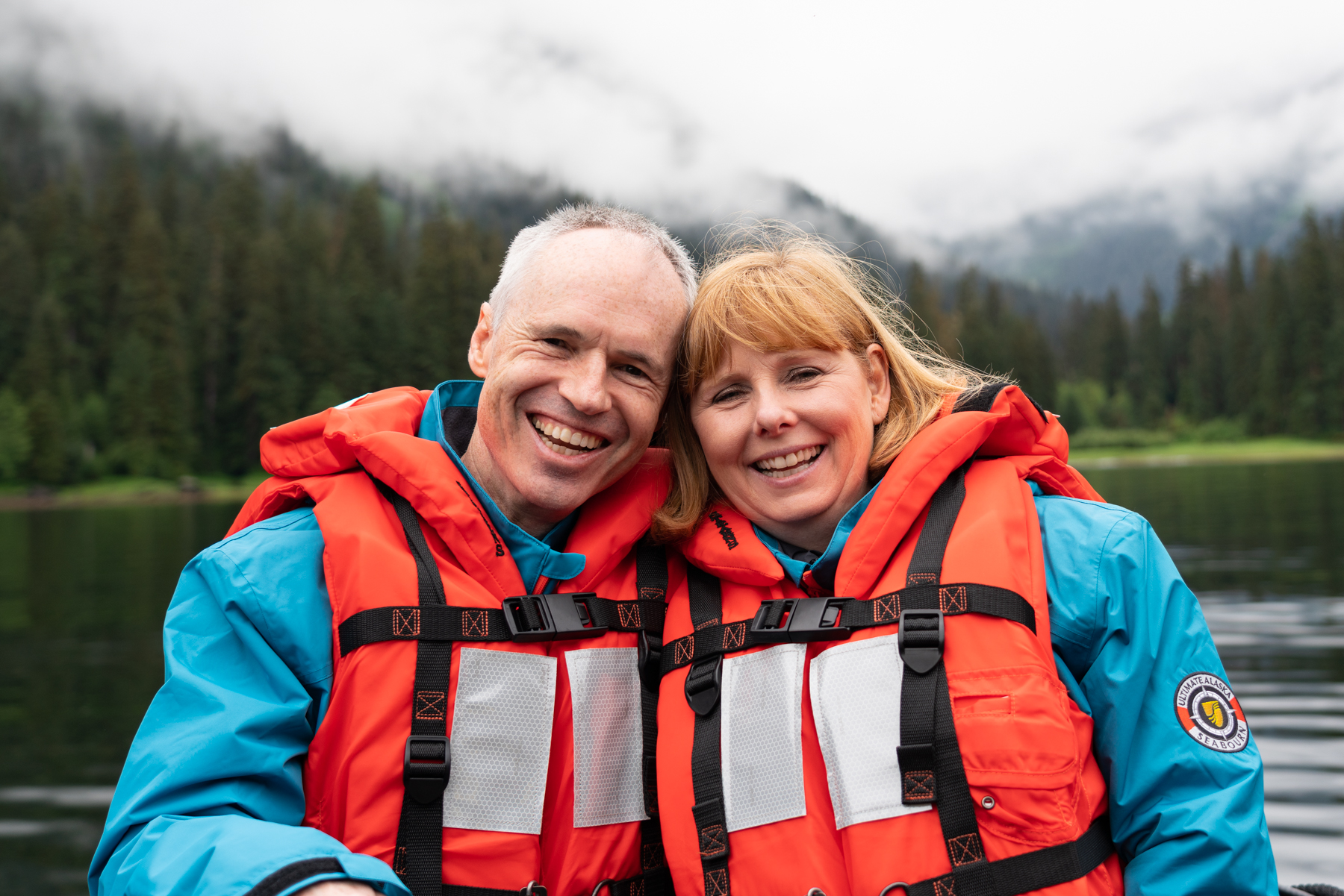 Keith and Andrea in Rudyerd Bay.