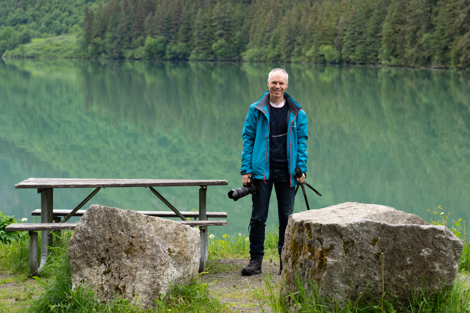 Keith at Chilkoot Lake.