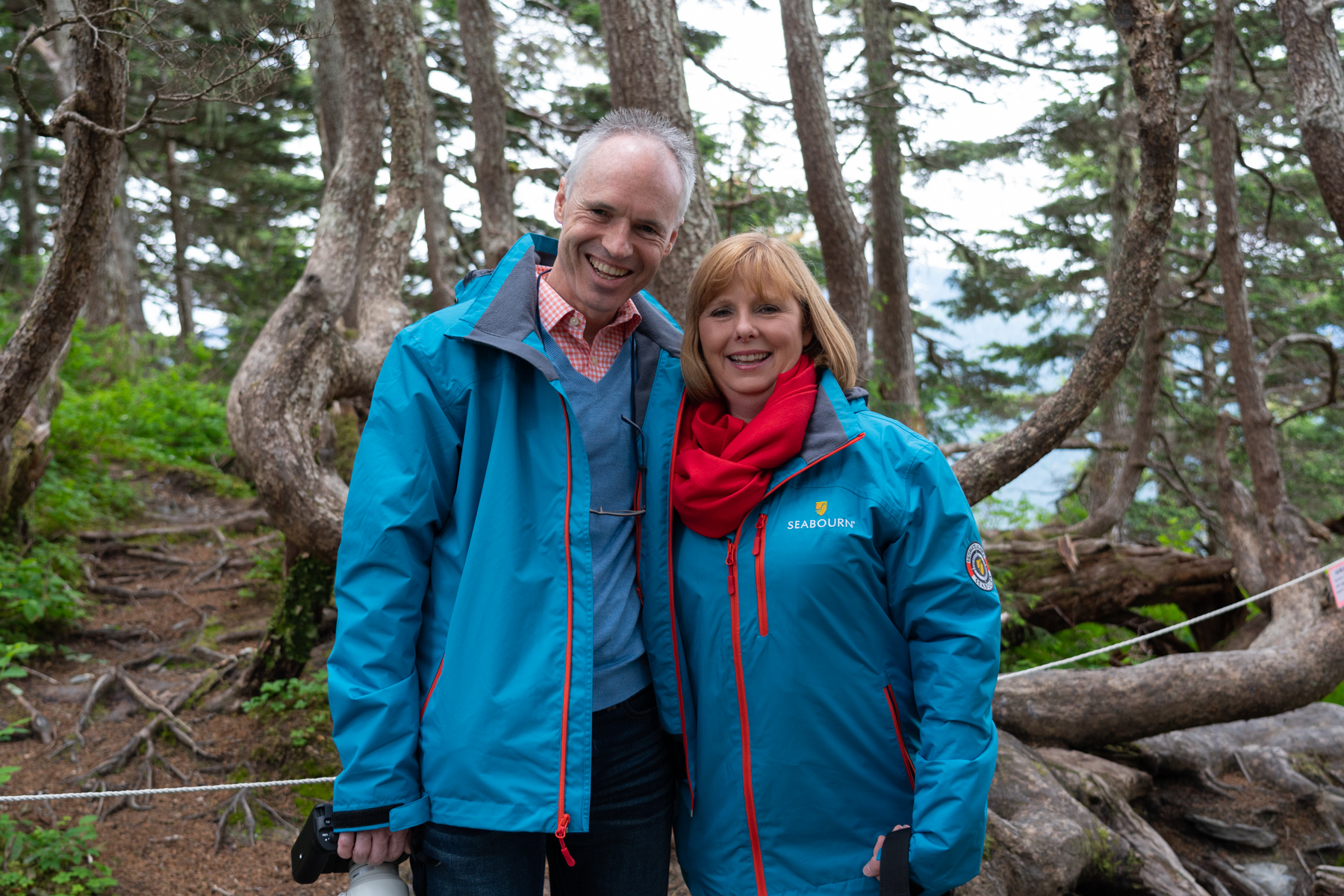 Keith and Andrea on the Flume Head Trail in Juneau.