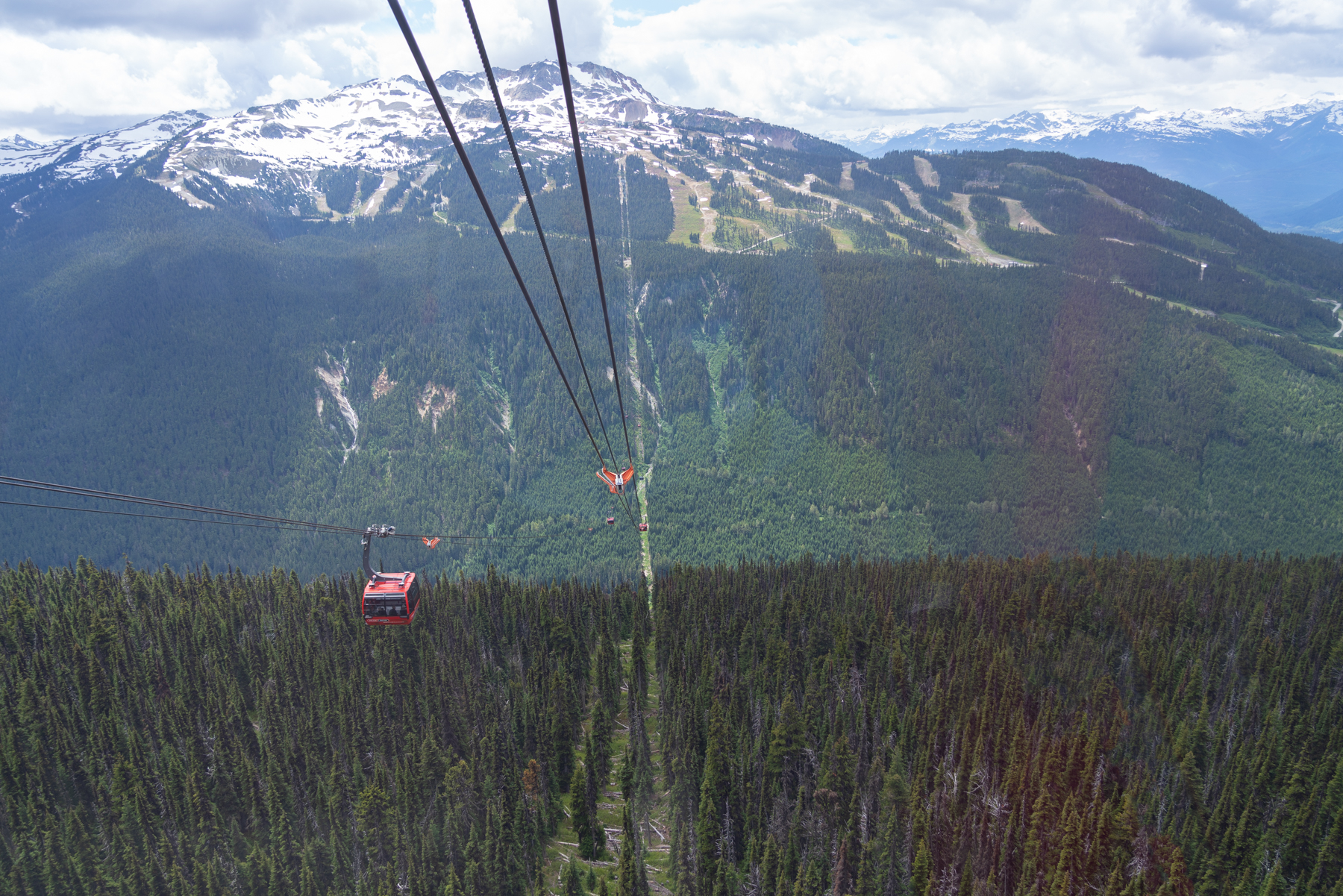 The view on the Peak 2 Peak Gondola.