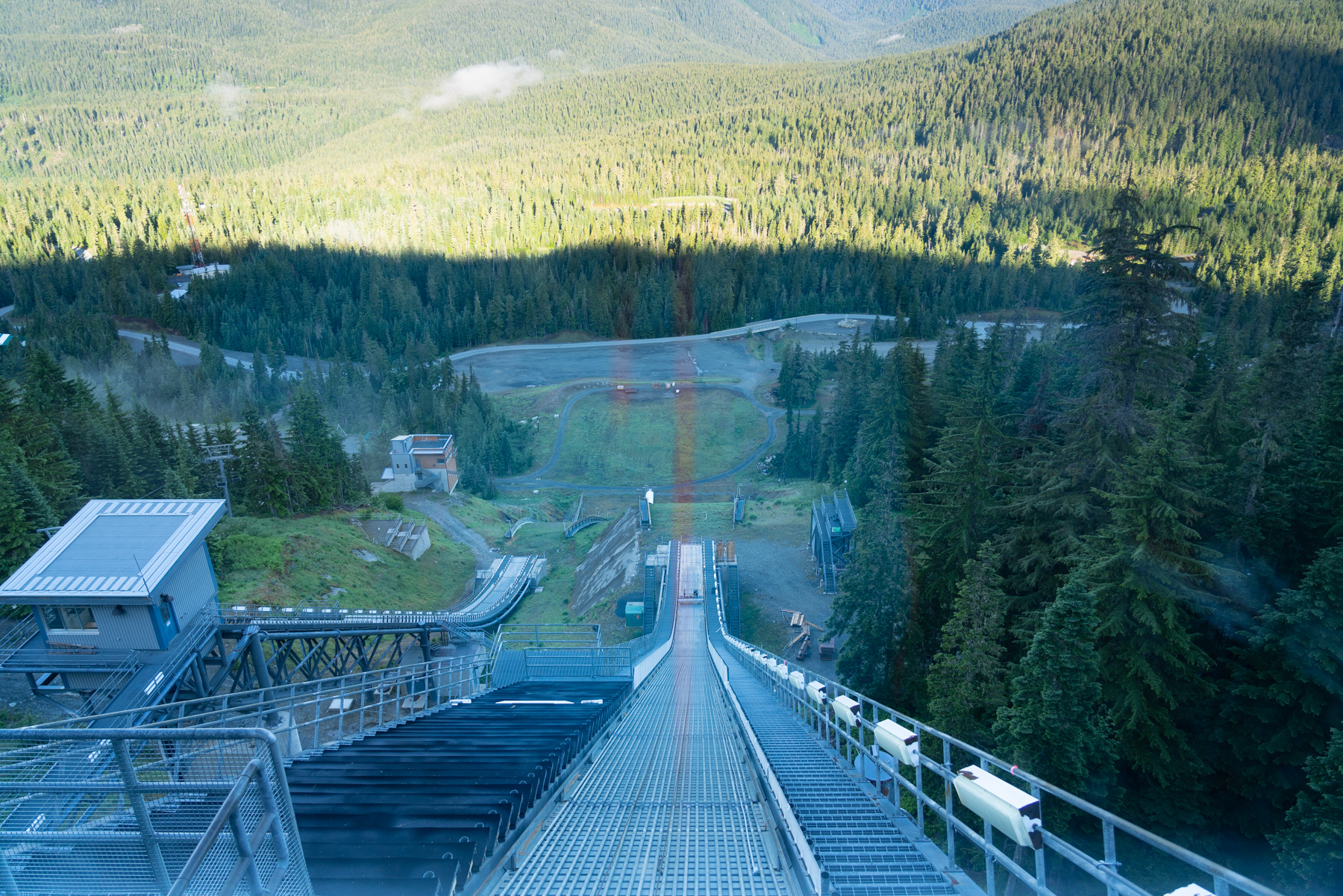 Olympic ski jump.