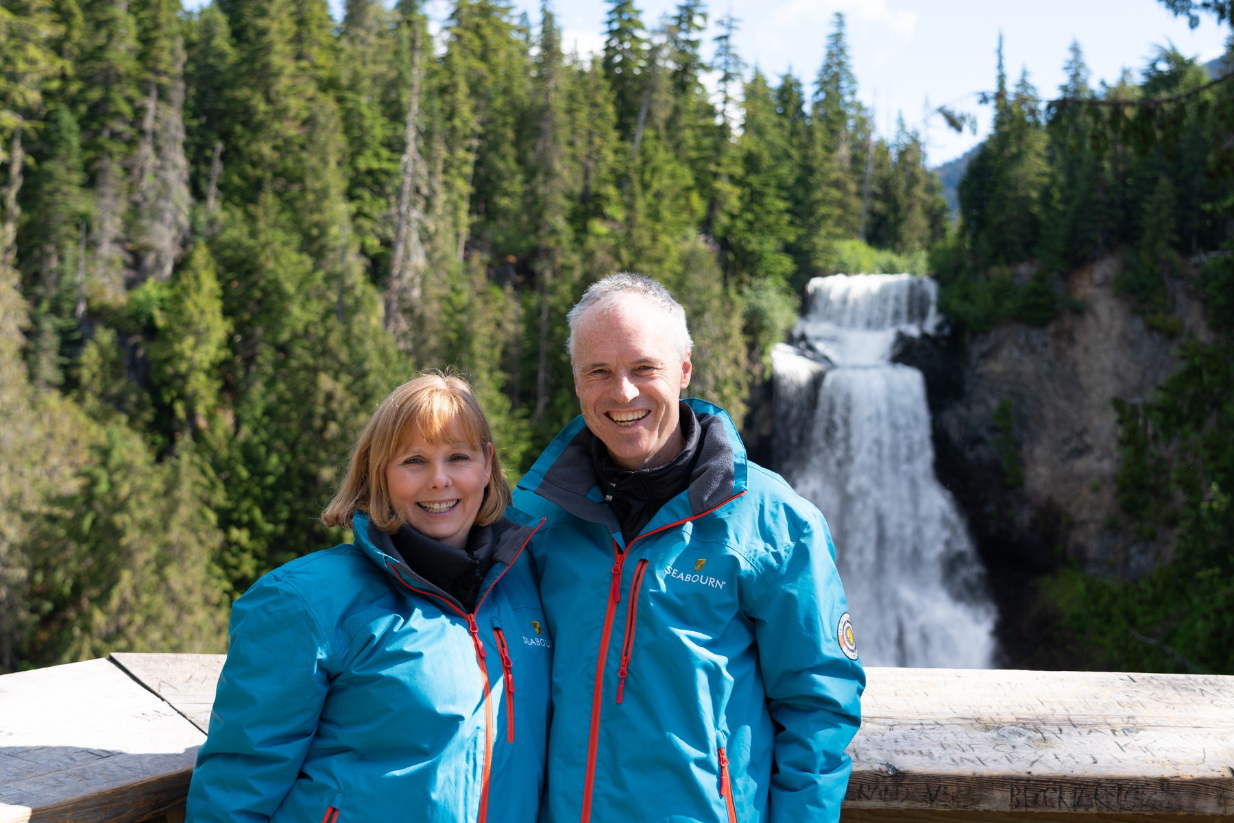 Andrea and Keith at the Alexander Falls.