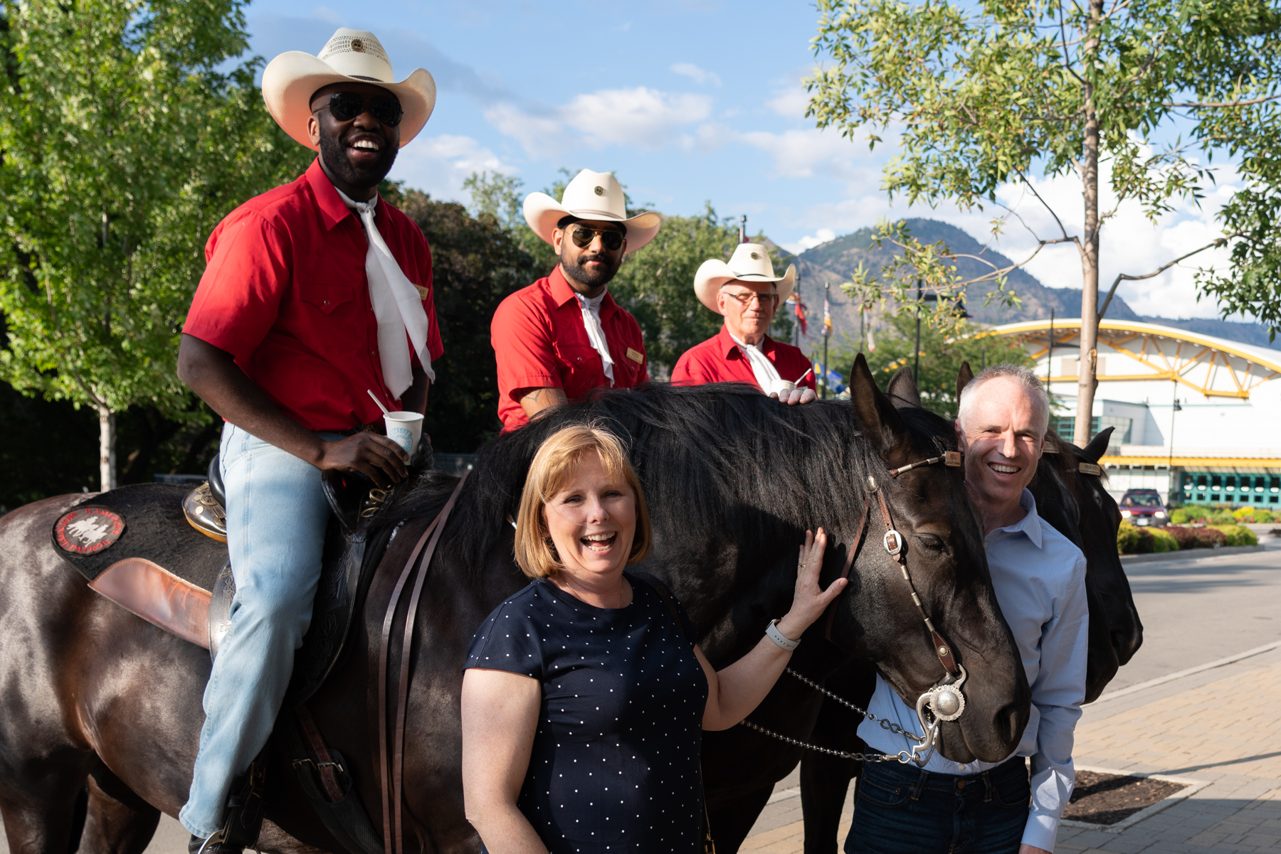 Andrea and Keith being welcomed into Kamloops.