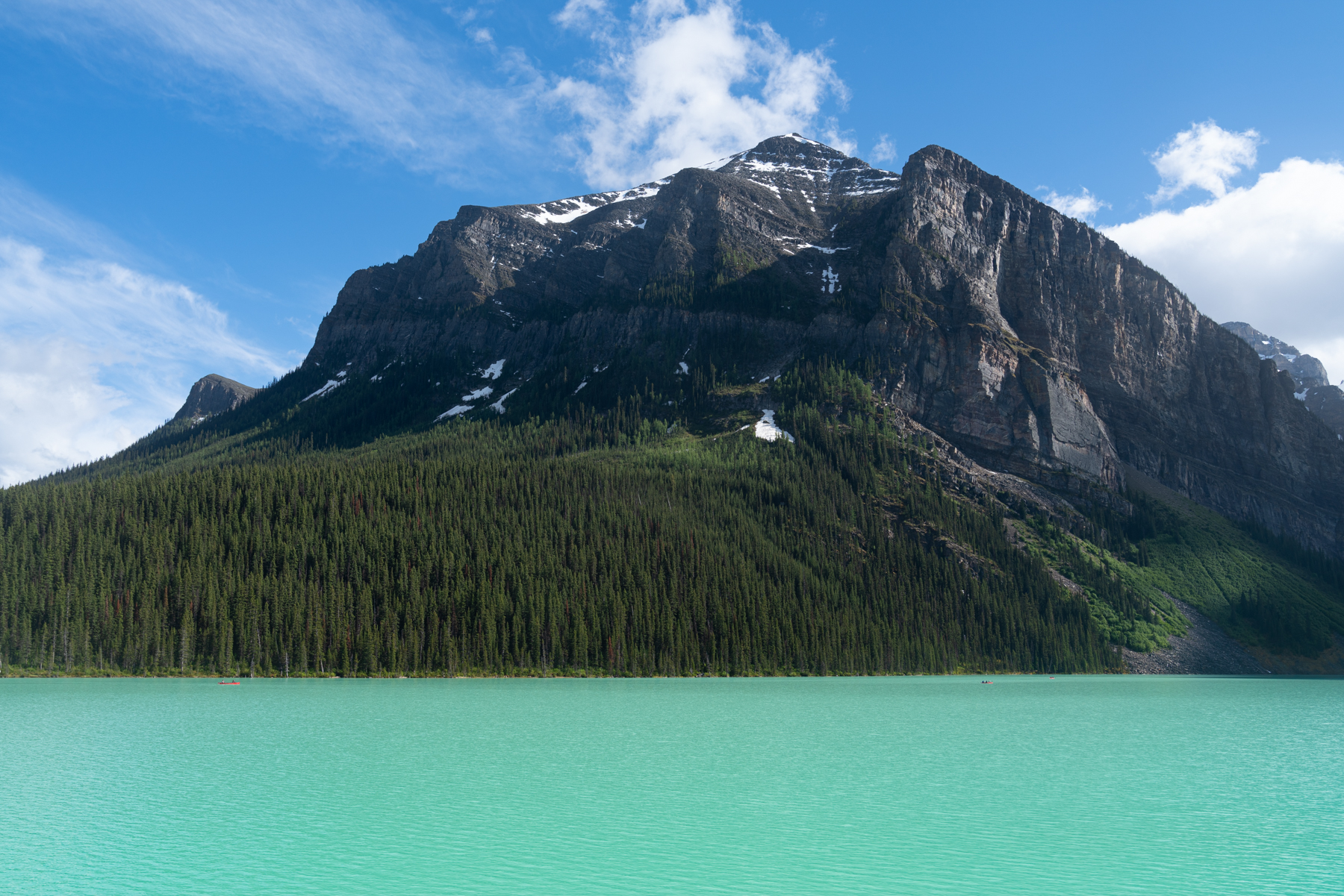 Fairview Mountain, on Lake Louise.