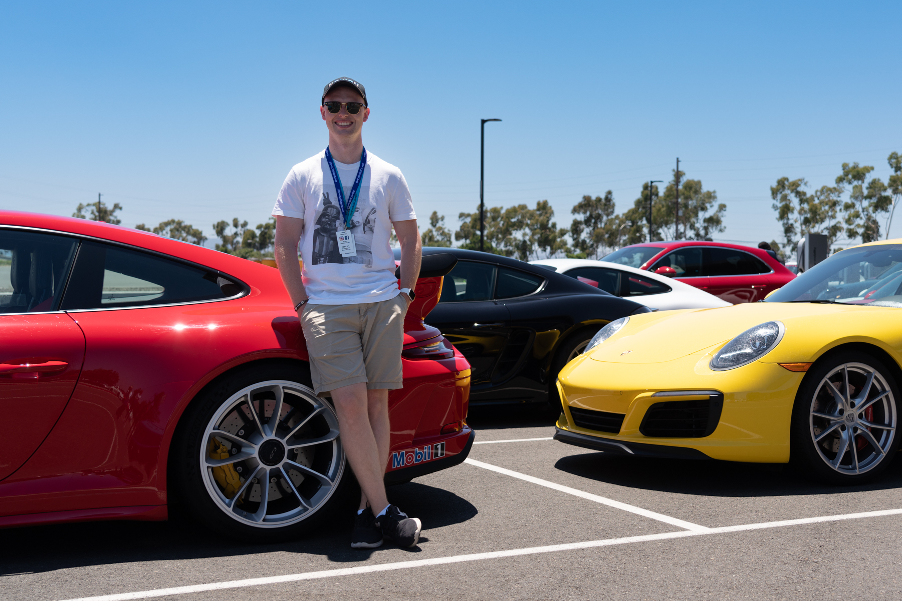 Matt at the Porsche Experience Centre.