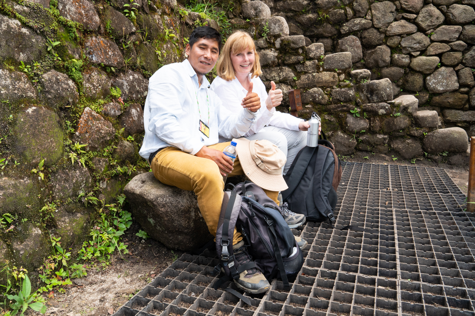 Andrea with our guide, Ronald.