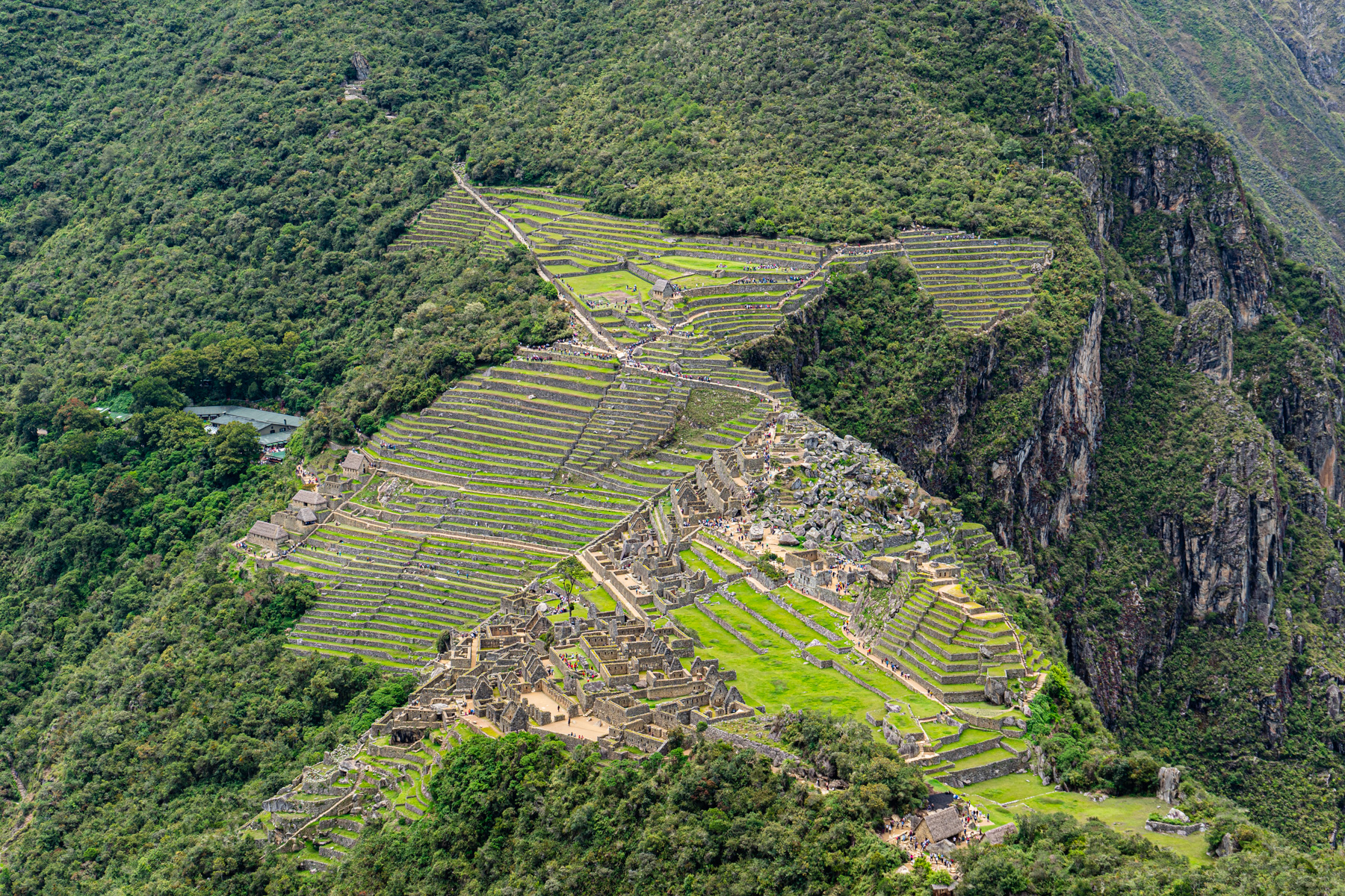 The incredible view back to the citadel.
