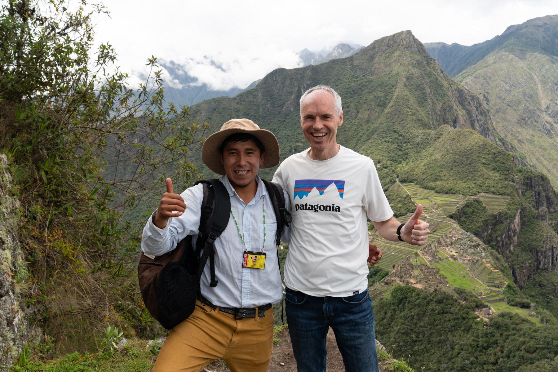 Keith with our guide, Ronald.