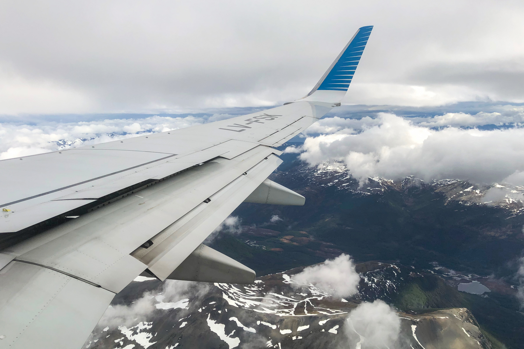 On the flight to Beunos Aires.