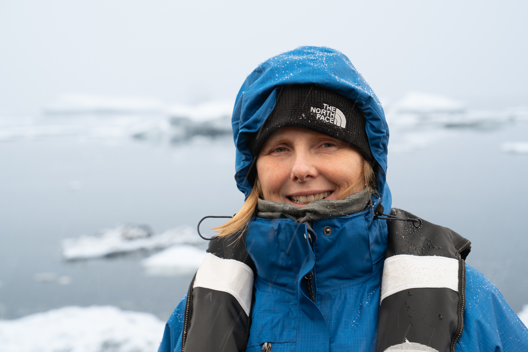 Andrea on Devil Island.