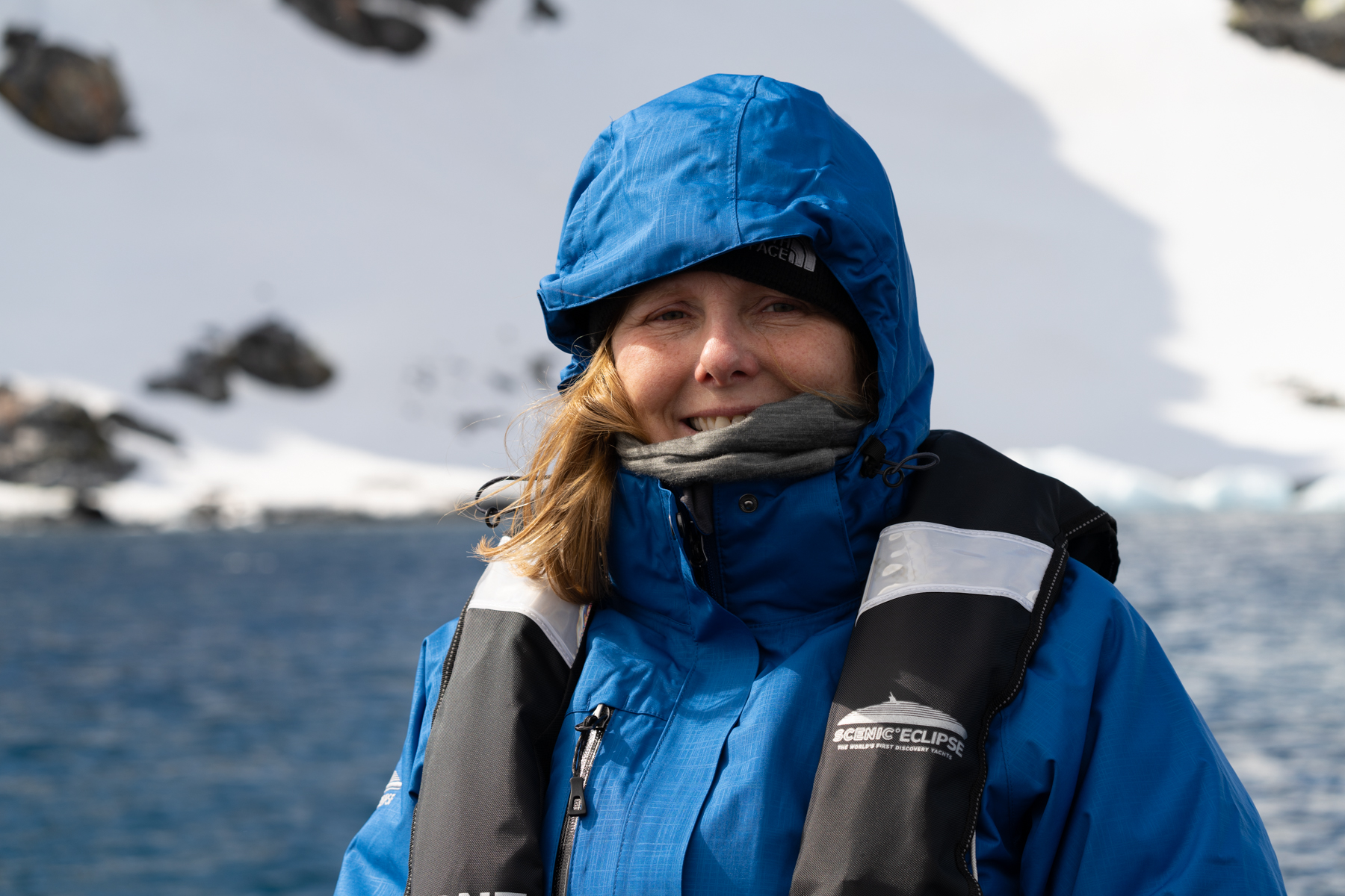 Andrea on Astrolabe island.