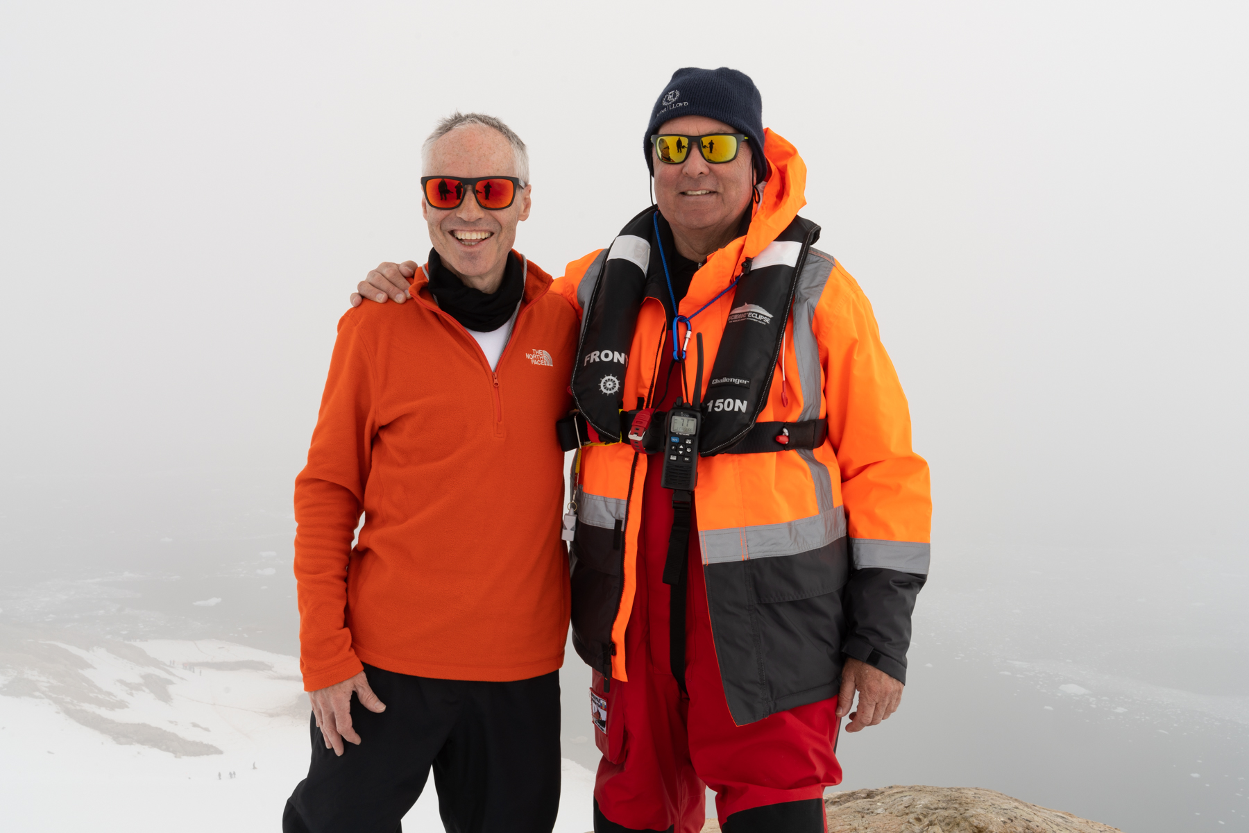 Keith and David at the top of the glacier.