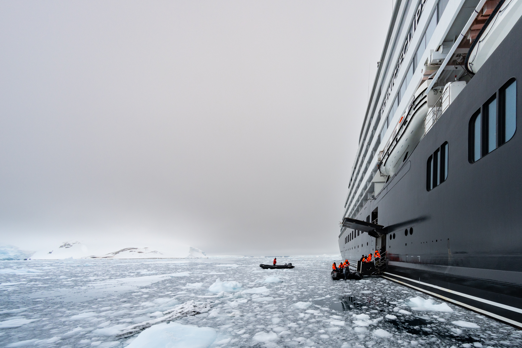 Arriving back at the ship.