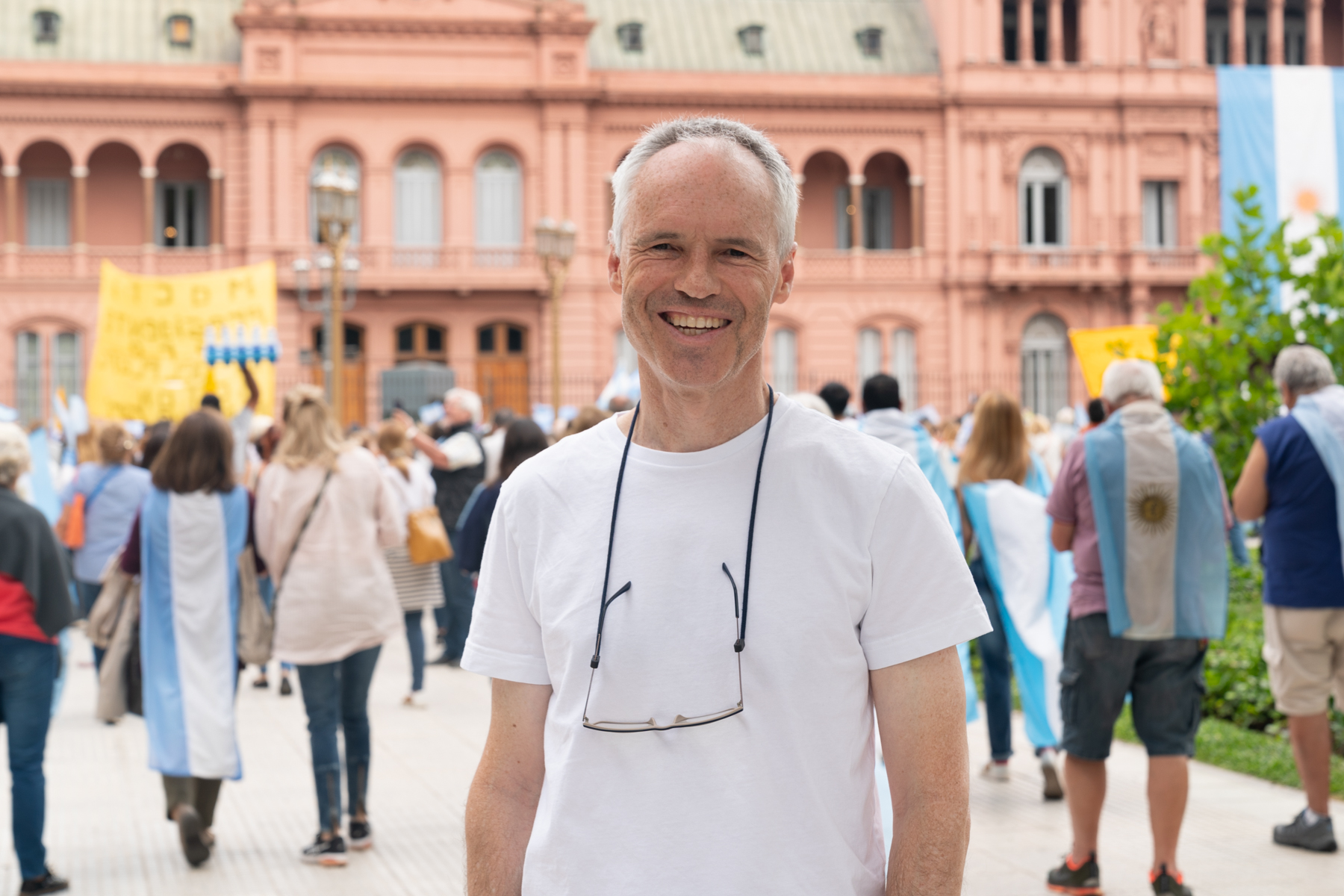 Keith at the Casa Rosada.