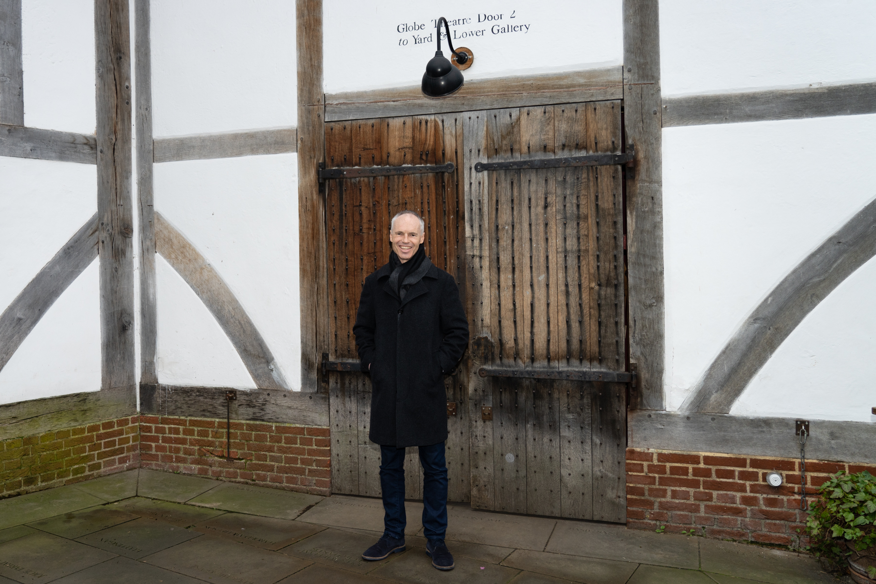 Keith at the Globe Theatre.
