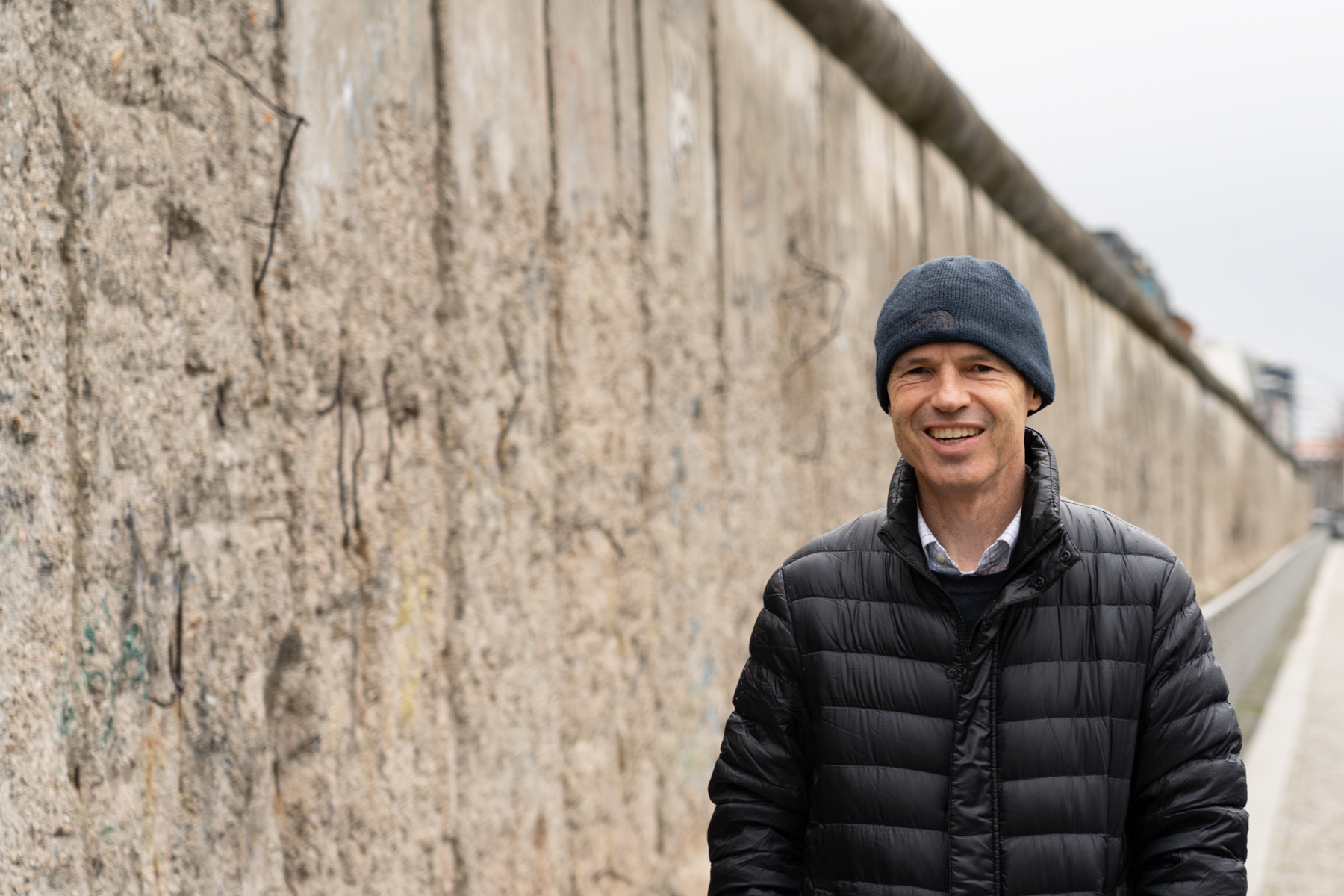 Keith at the Berlin Wall.