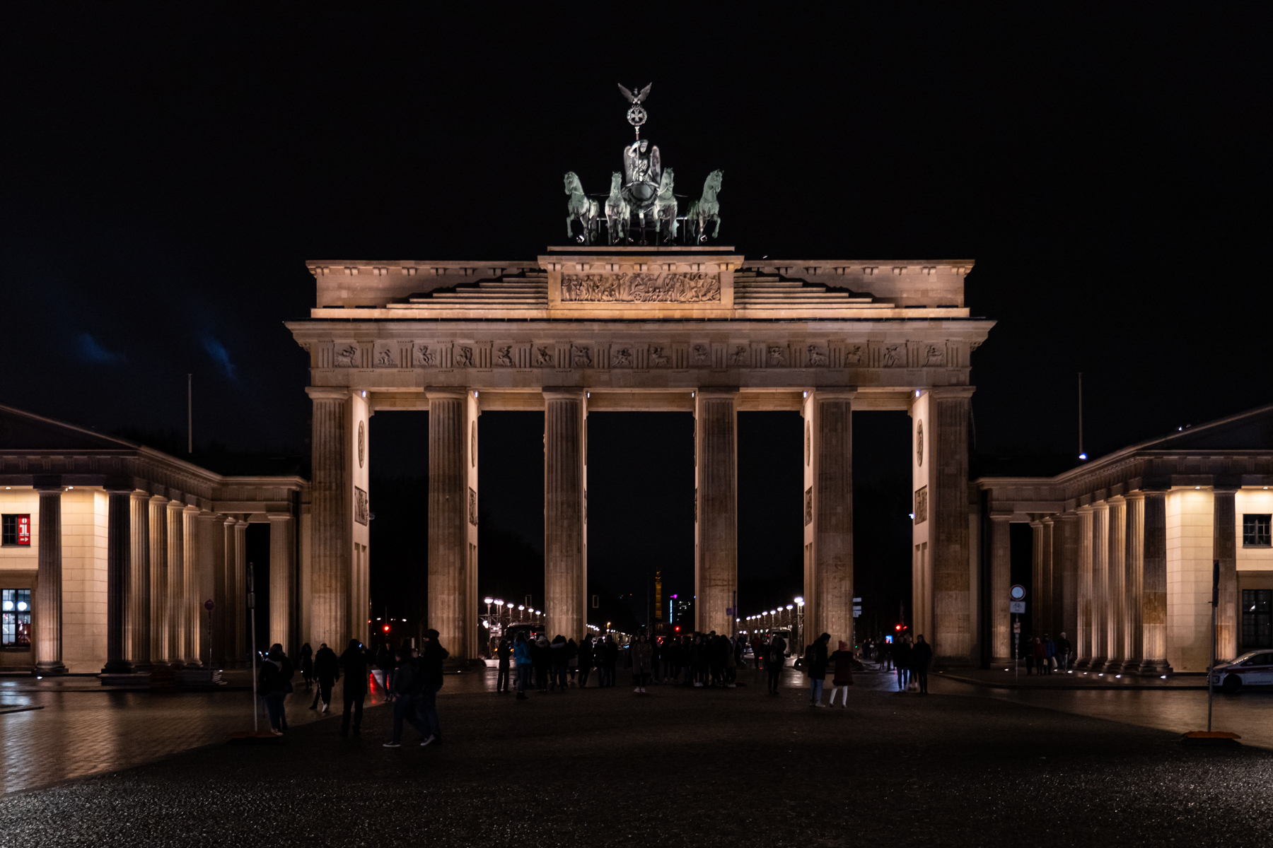 The Brandenburg Gate.
