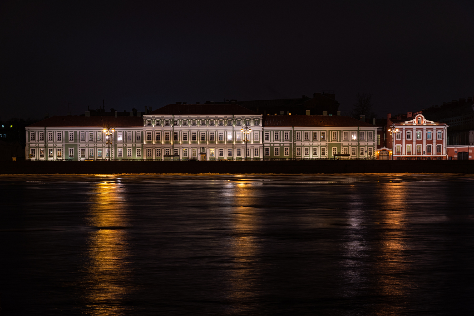 Looking across the Neva River.
