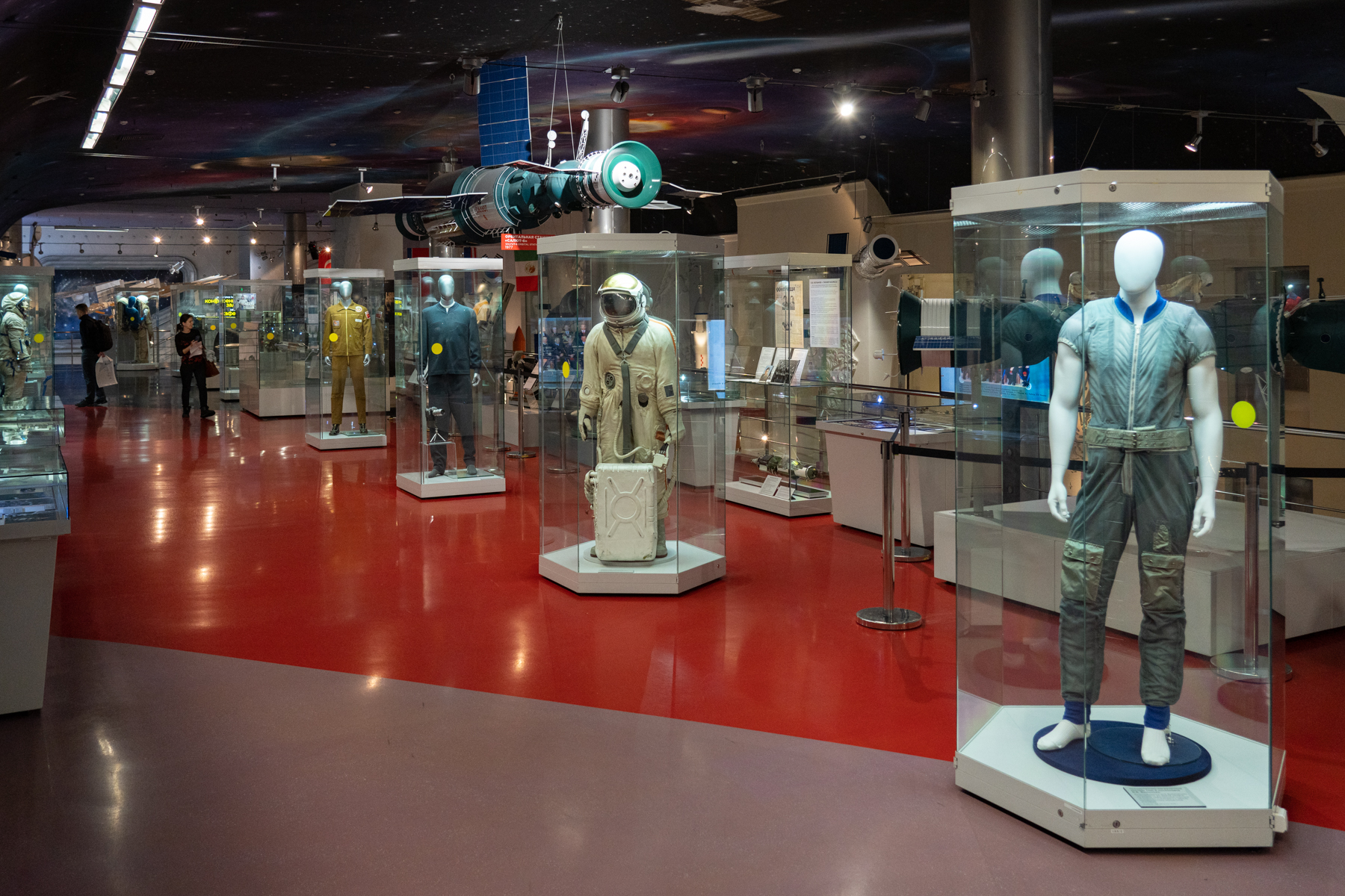 Inside the Memorial Museum of Cosmonautics.