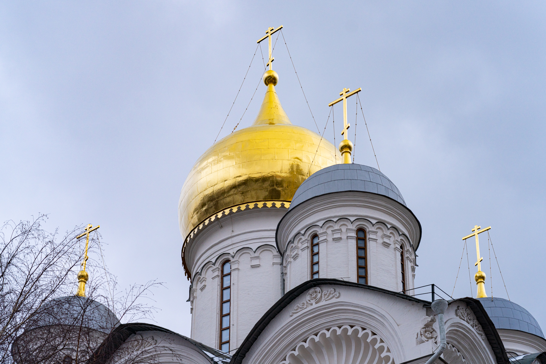 The top of the Cathedral Of The Archangel.