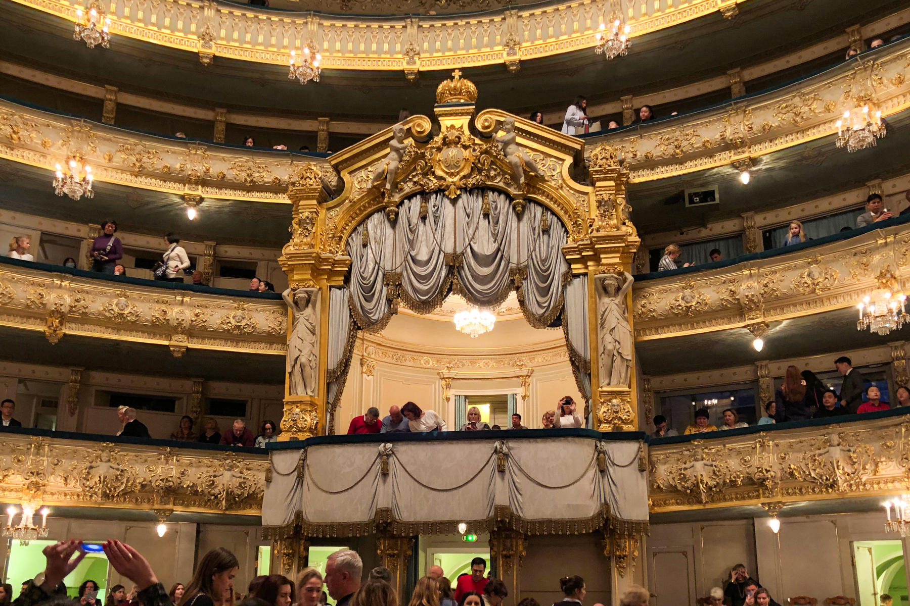 Inside the Mariinsky Theatre.