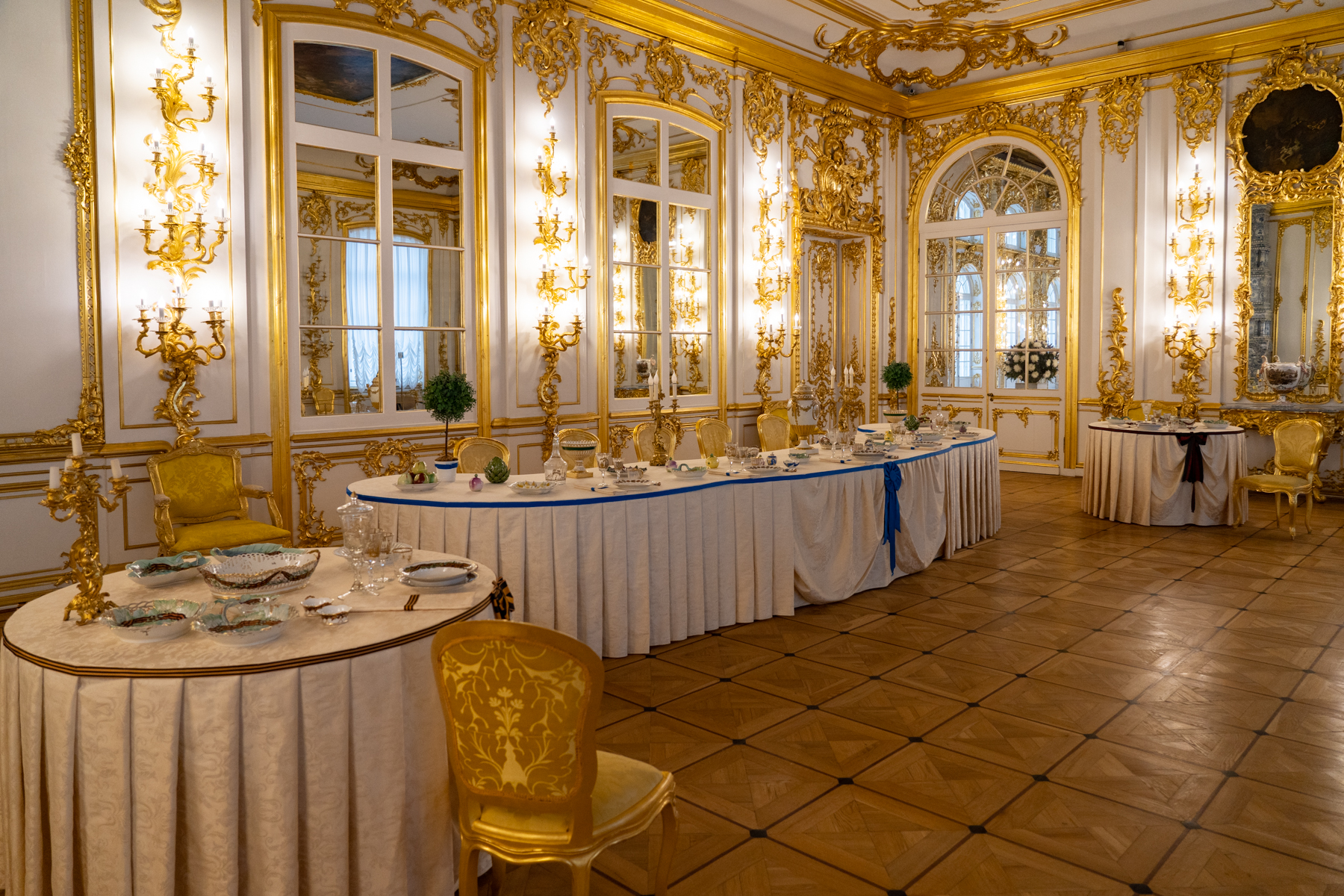 Inside the Catherine Palace.