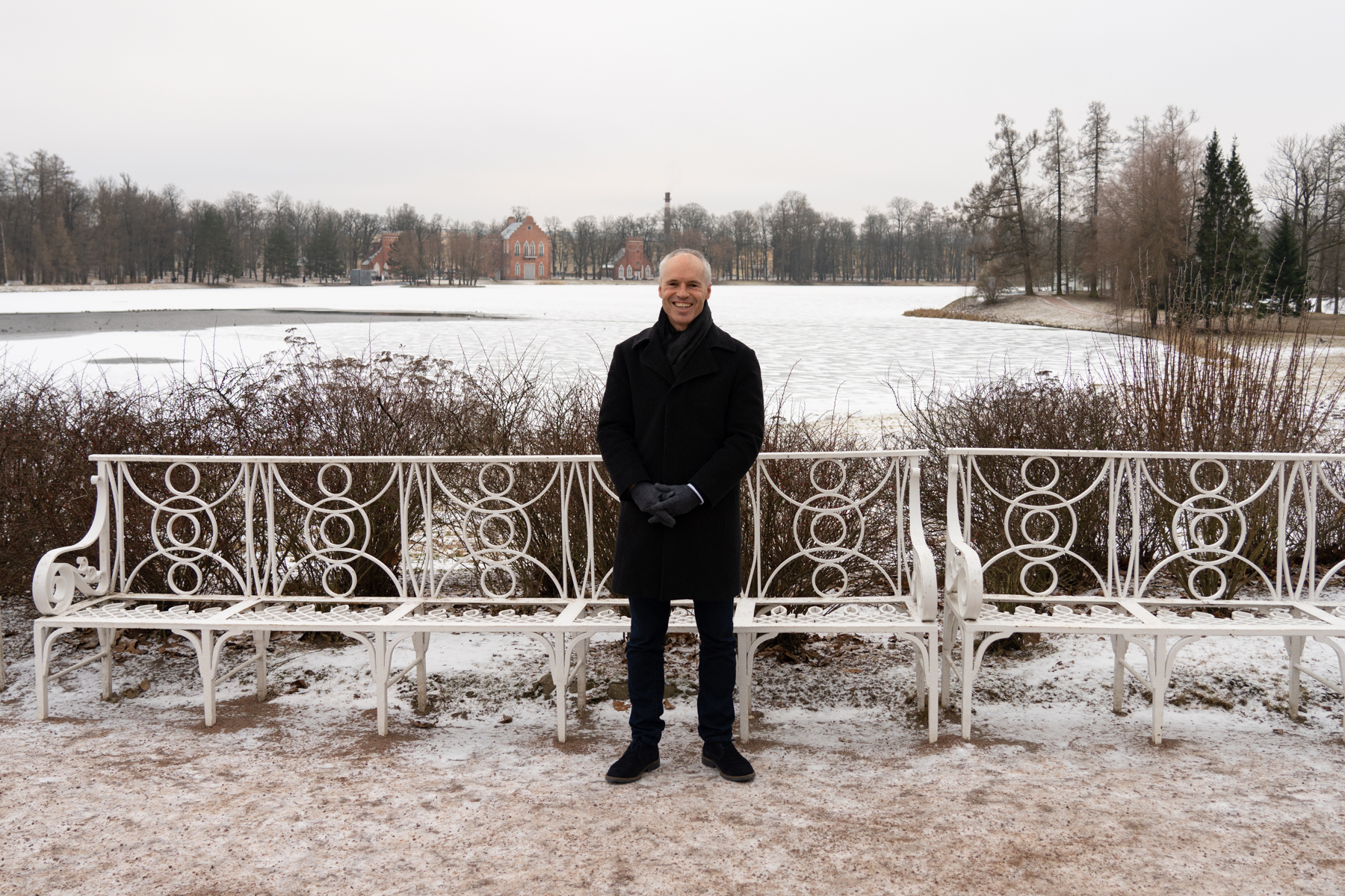 Keith in the gardens of the Catherine Palace.
