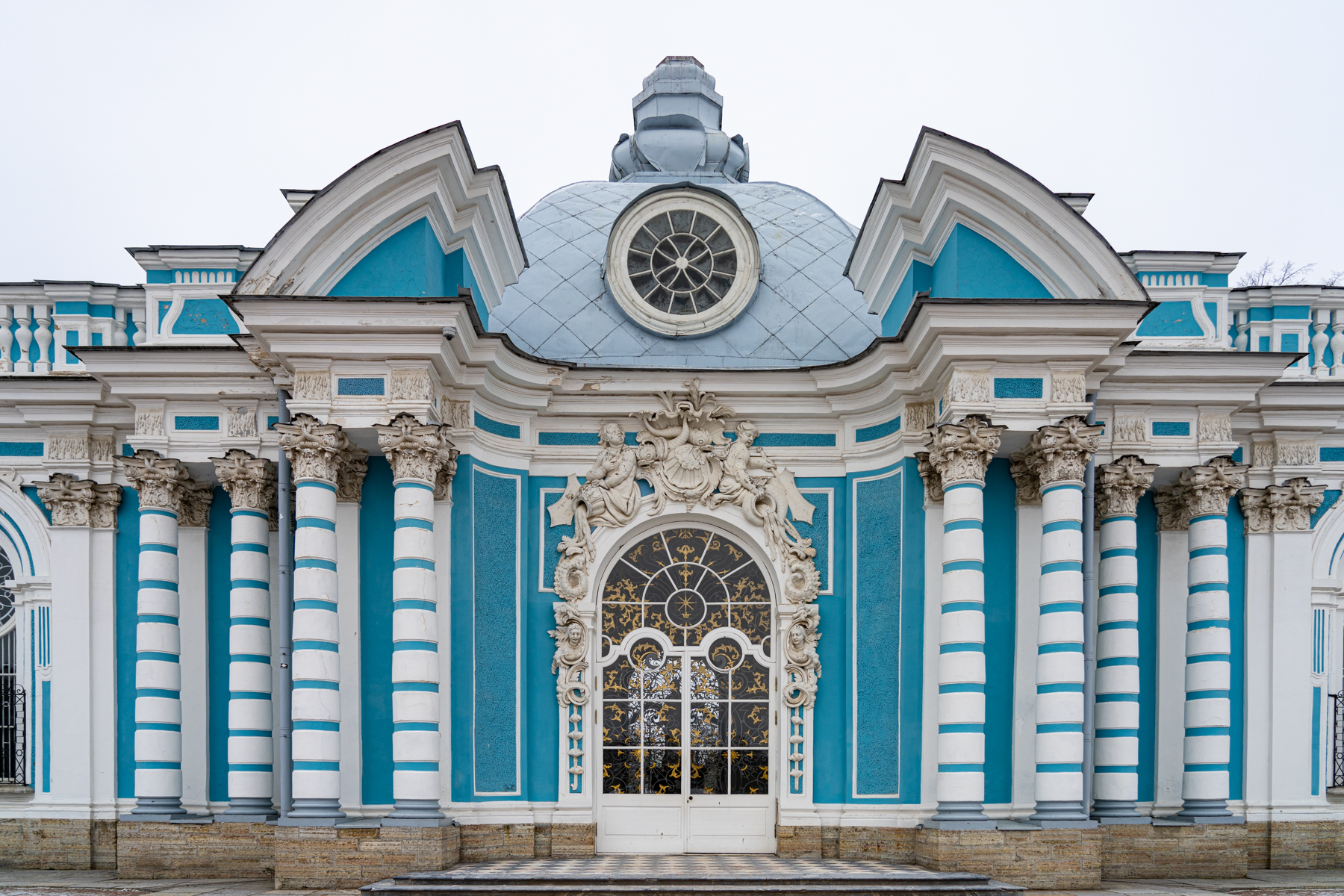 The Grotto Pavilion in the Catherine Palace gardens.
