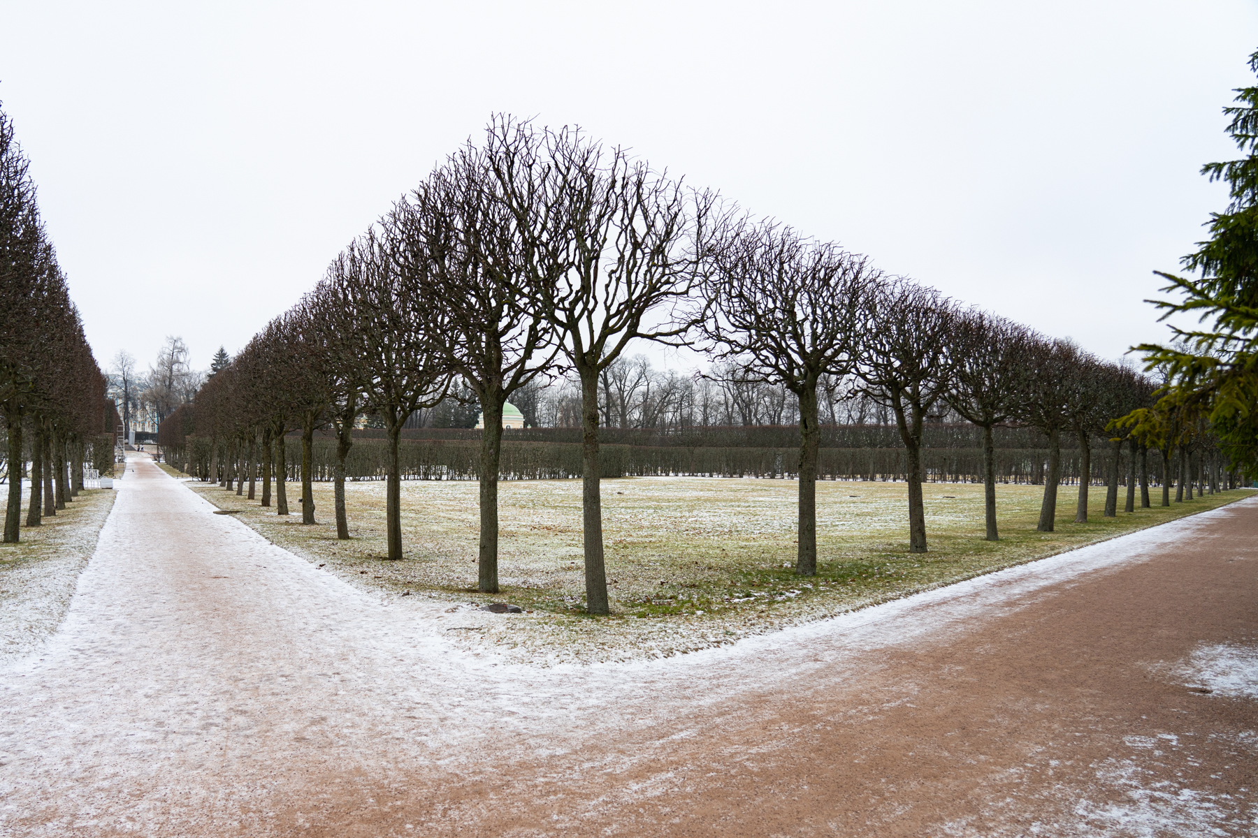 In the gardens of the Catherine Palace.
