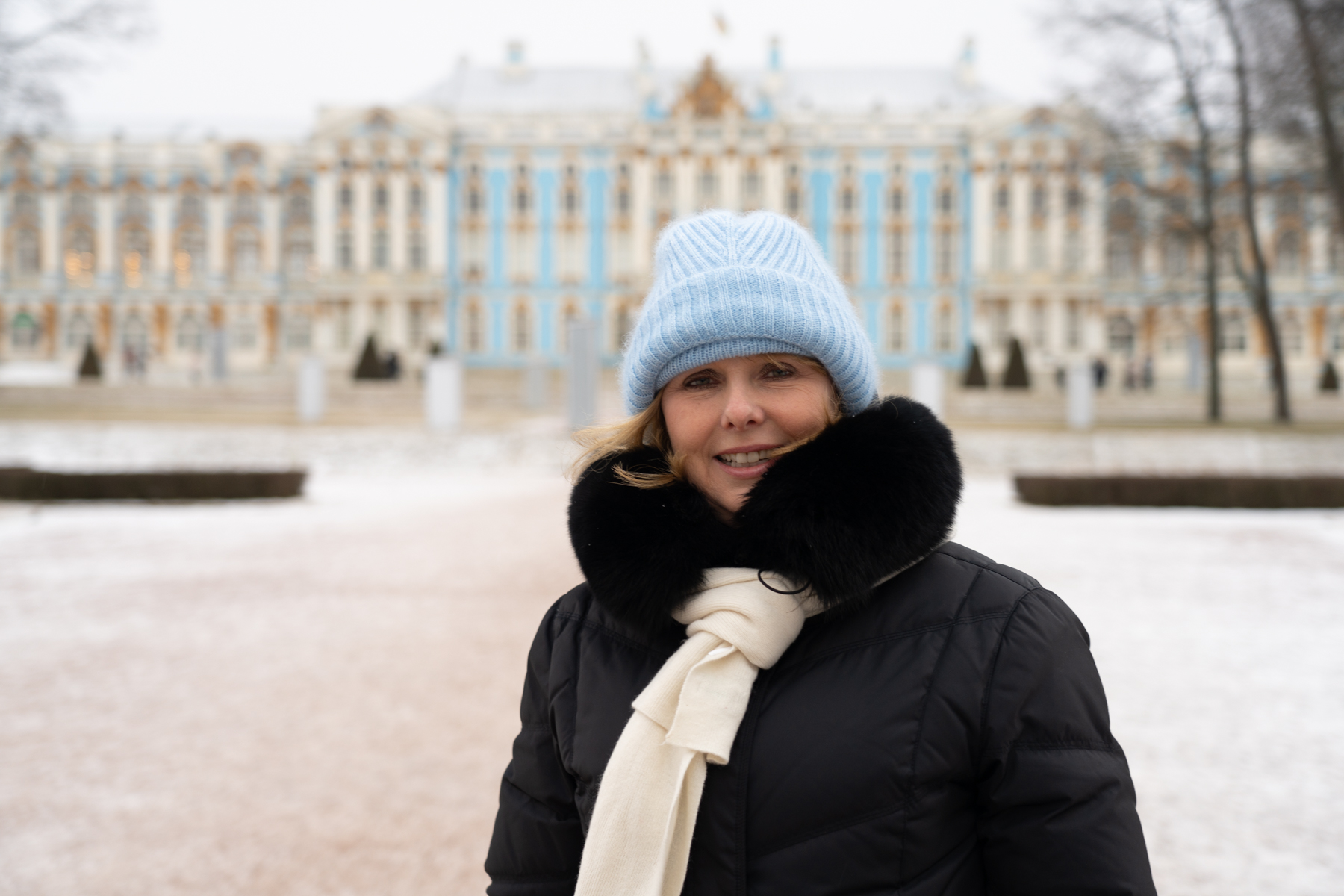 Andrea in the gardens of the Catherine Palace.