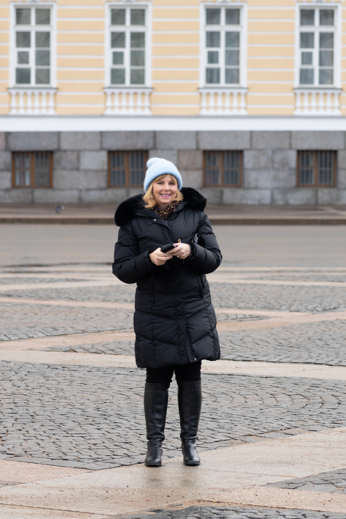Andrea in the Palace Square.