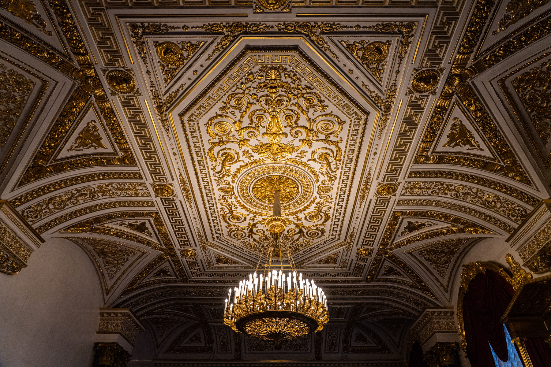 Inside the Winter Palace.