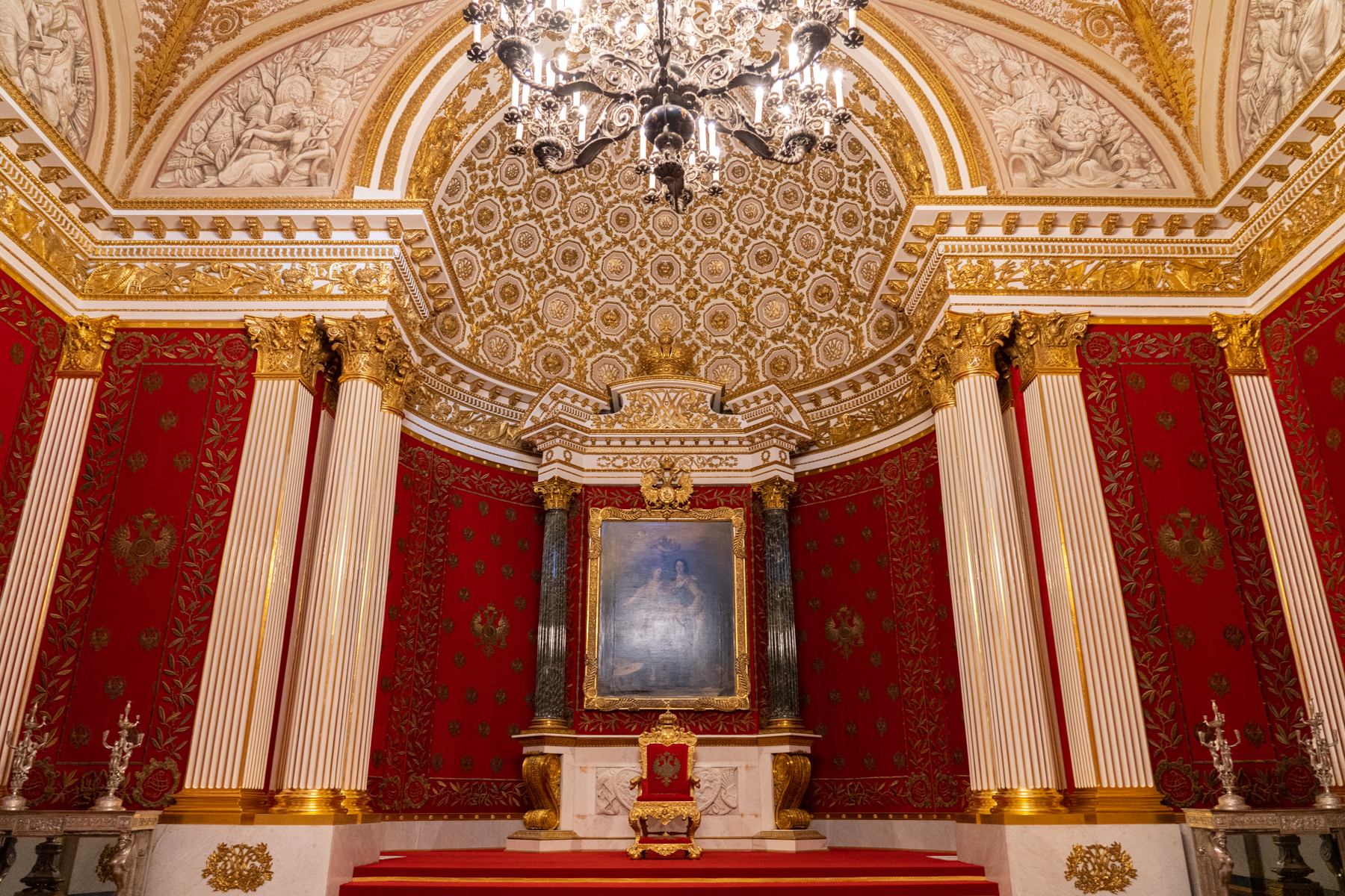 Inside the Winter Palace.