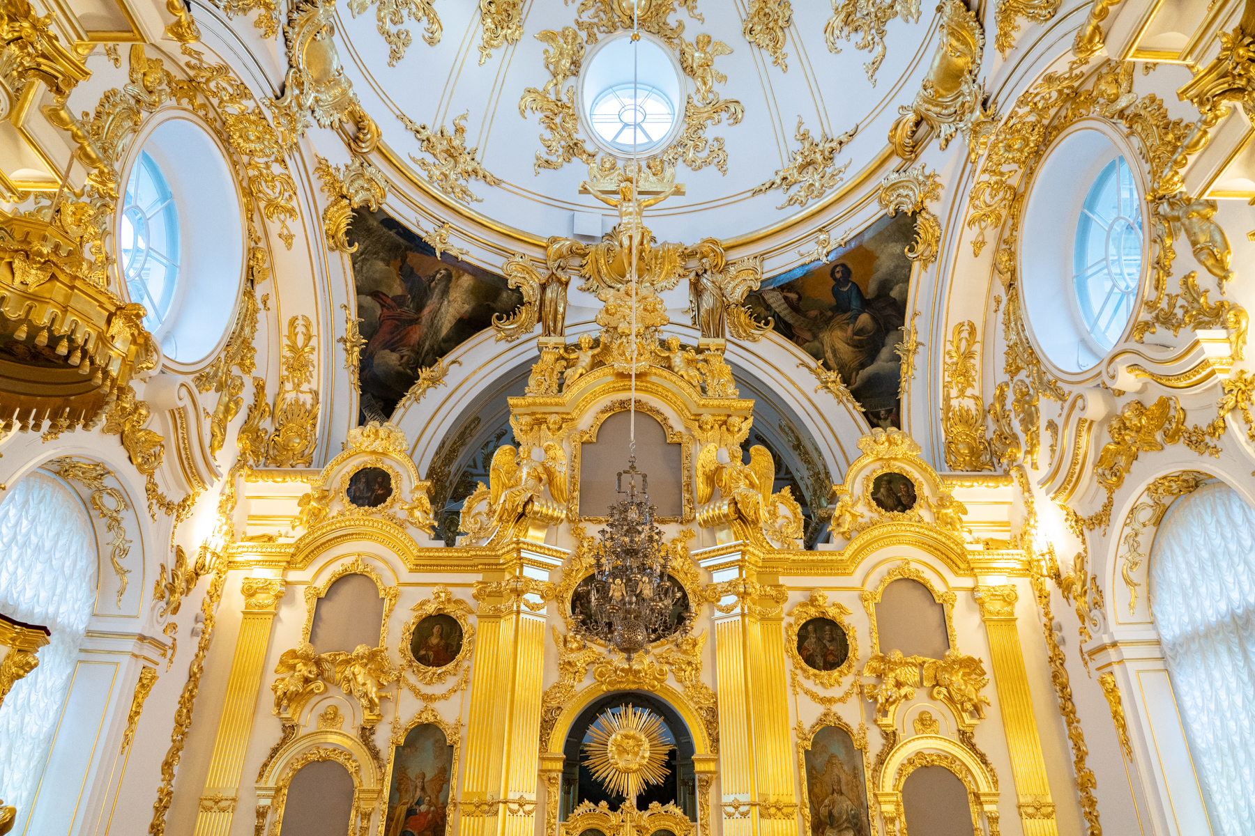 Inside the Winter Palace.