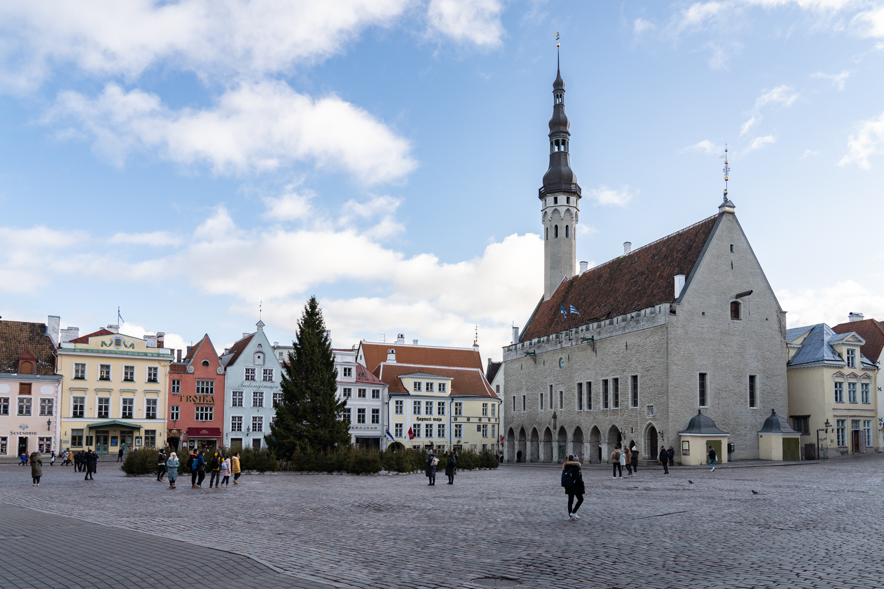 The Tallinn town square.