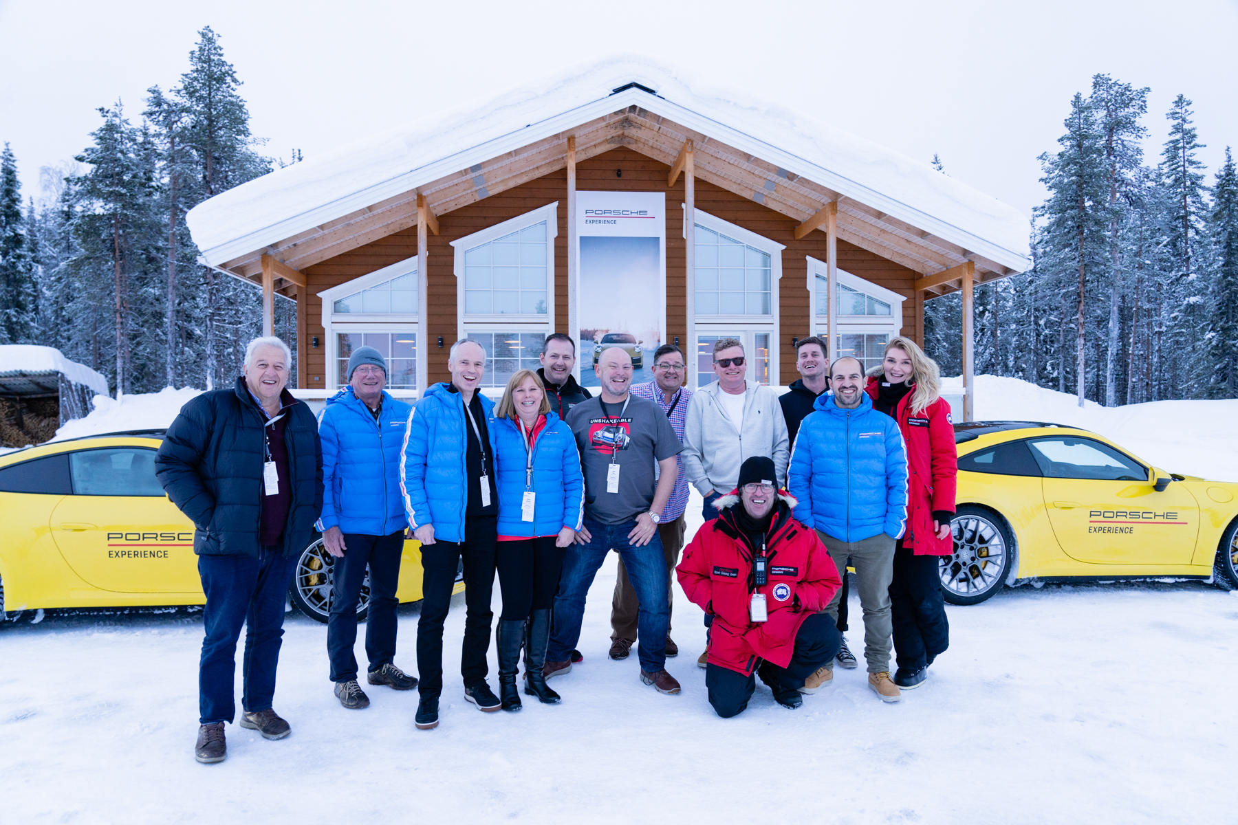 Our group at the end of the three days of driving on the ice.