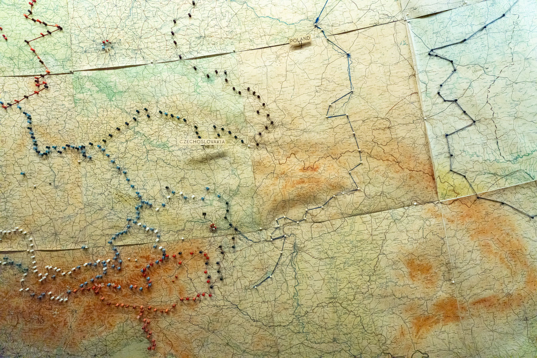 A map in Churchill's war room.