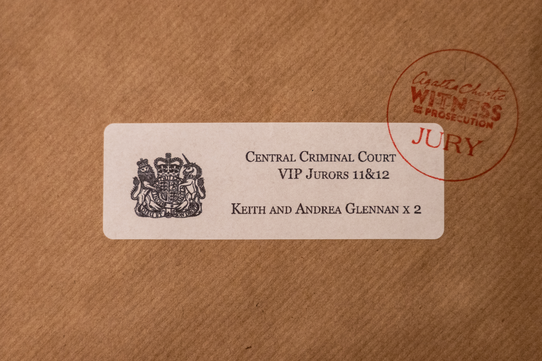 Our tickets for the theatre!