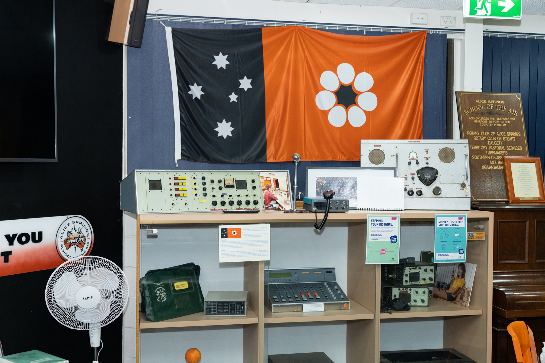 At the School of the Air.