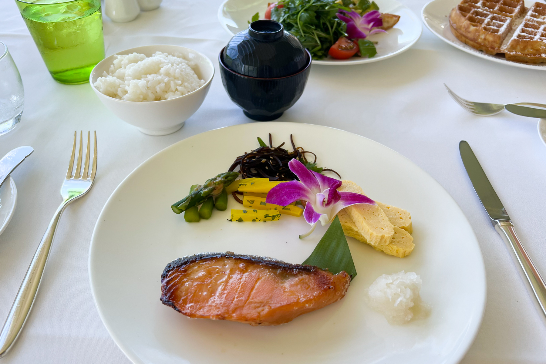 Breakfast at Orchids.