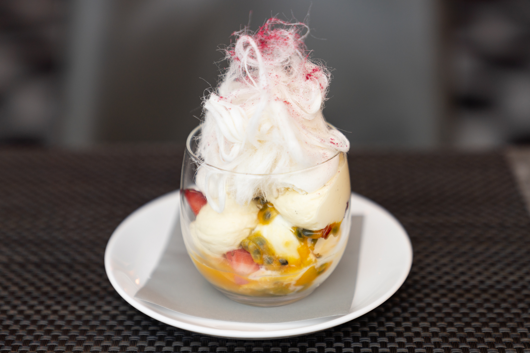 Lunch in the Qantas lounge before departure.