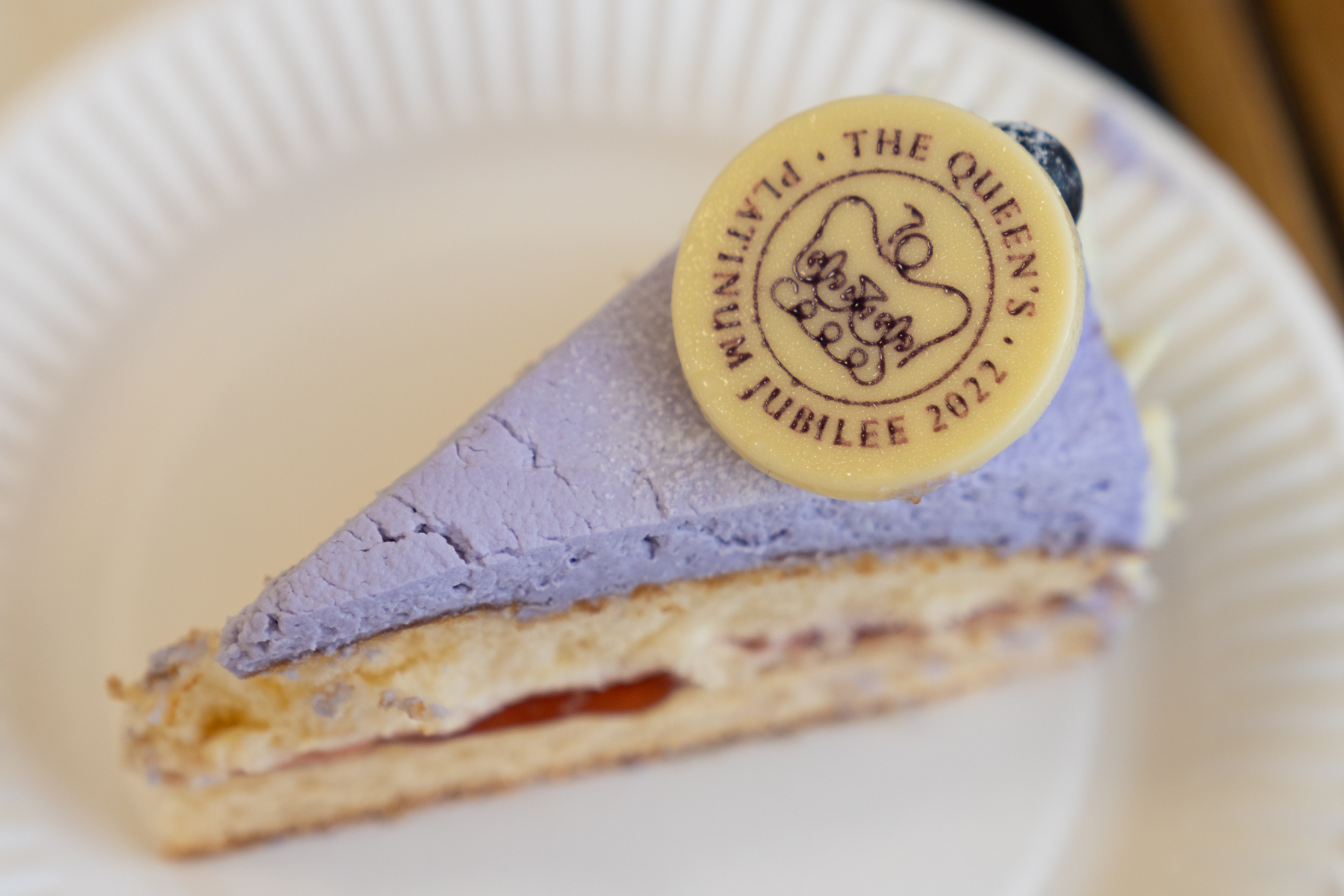 A slice of royal cake.