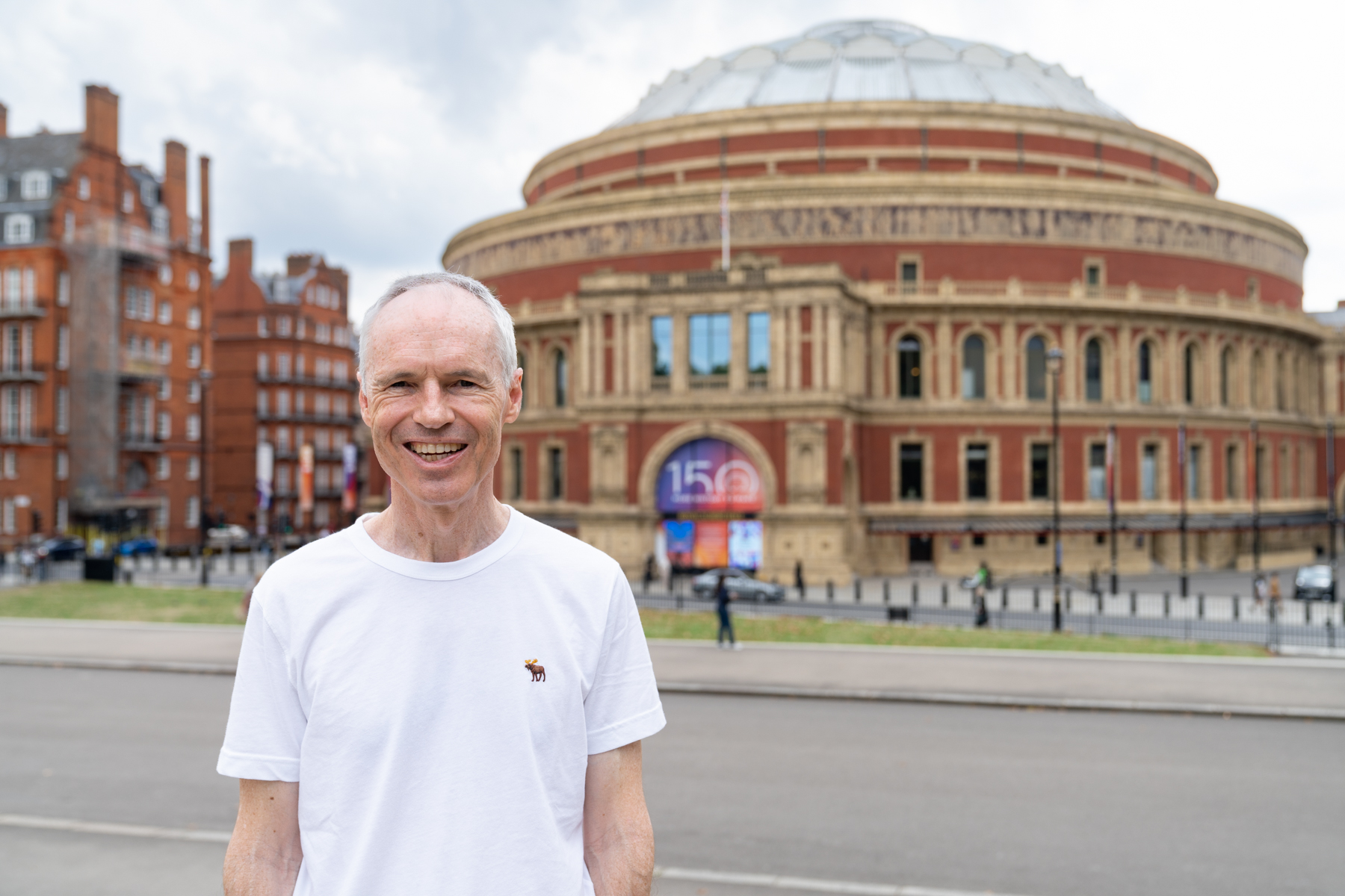 Keith with the Royal Abert Hall in the background.