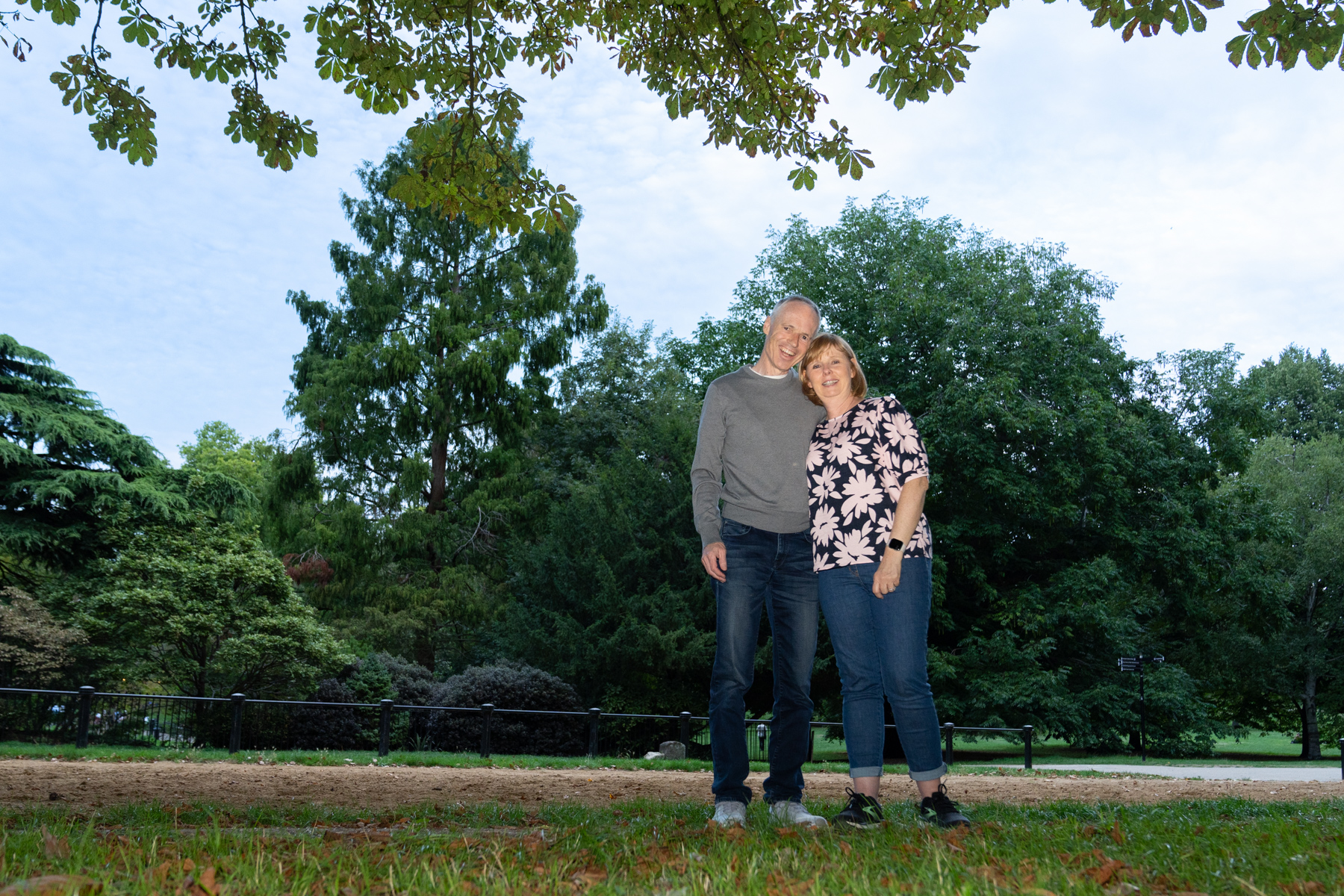 Keith and Andrea in Hyde Park.