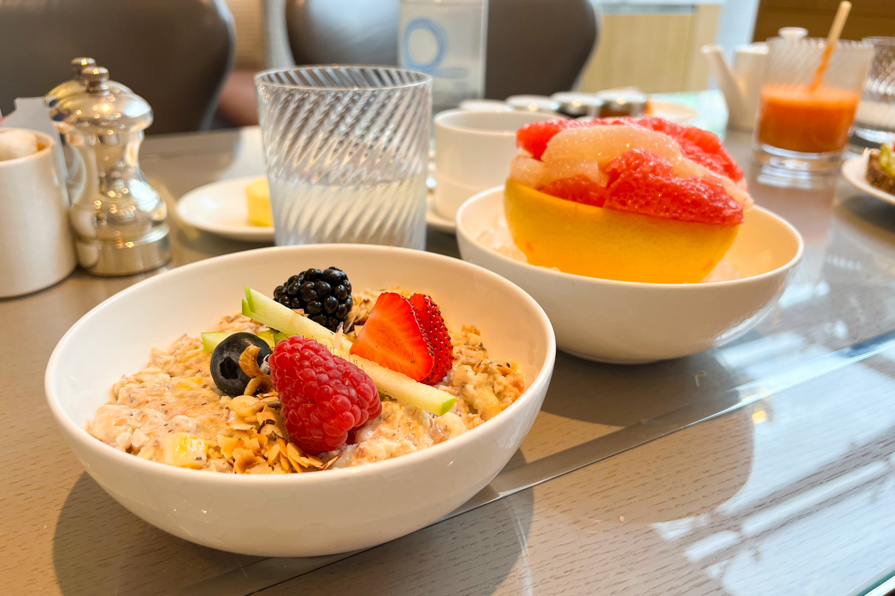 This morning's breakfast.