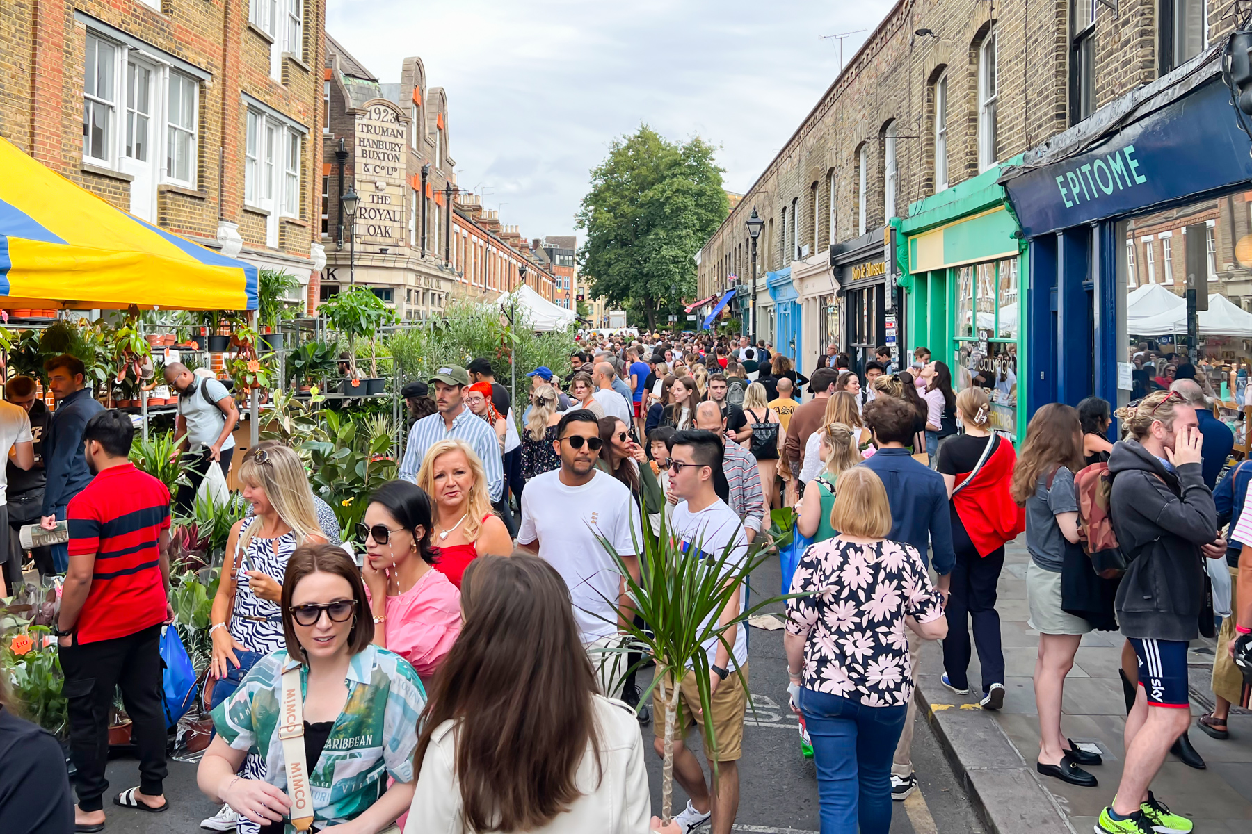 Columbia Road Flower Market.